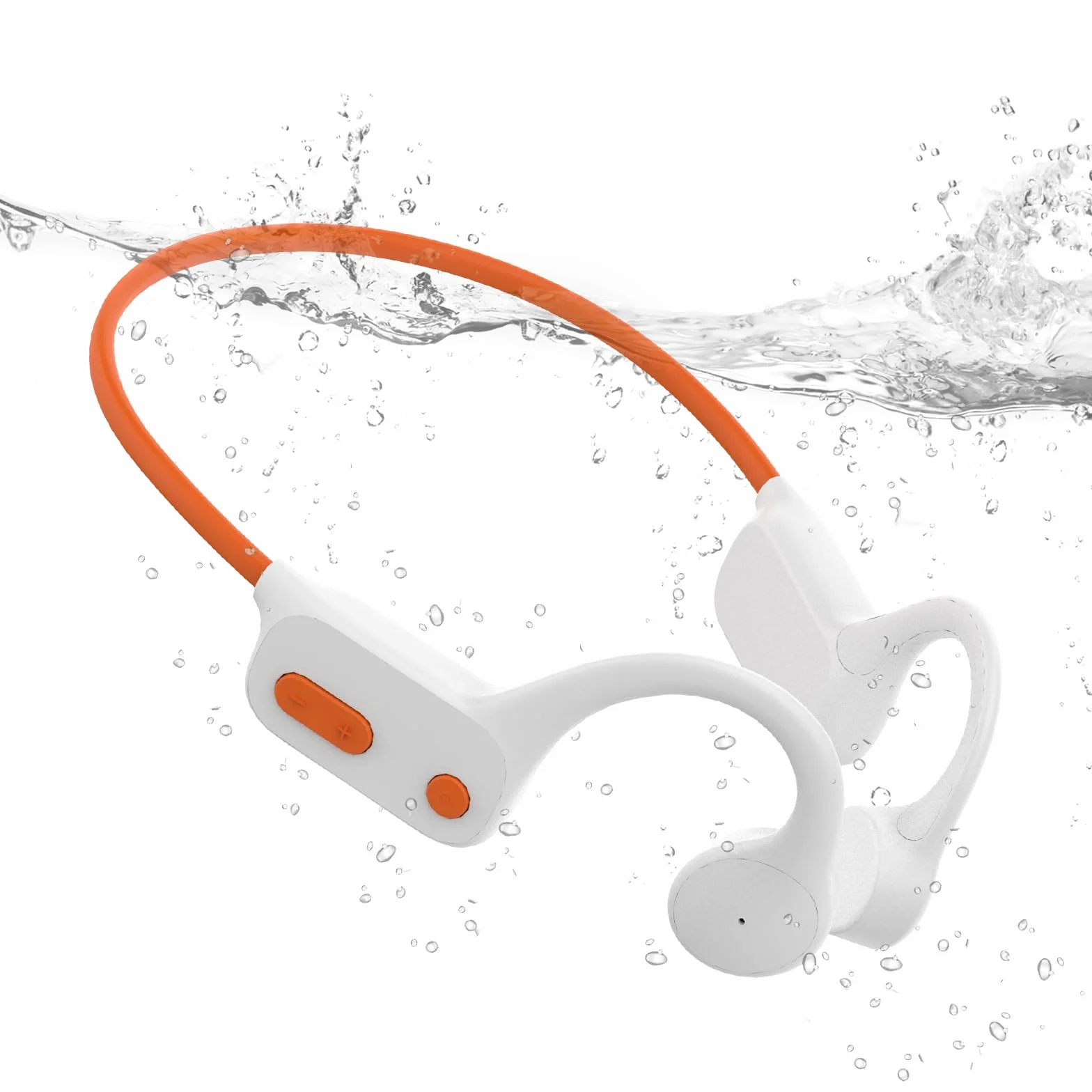 Tayogo Auriculares Natacion Bluetooth 5.4 Conduccion Osea IPX8 32 GB MP3 Blanco