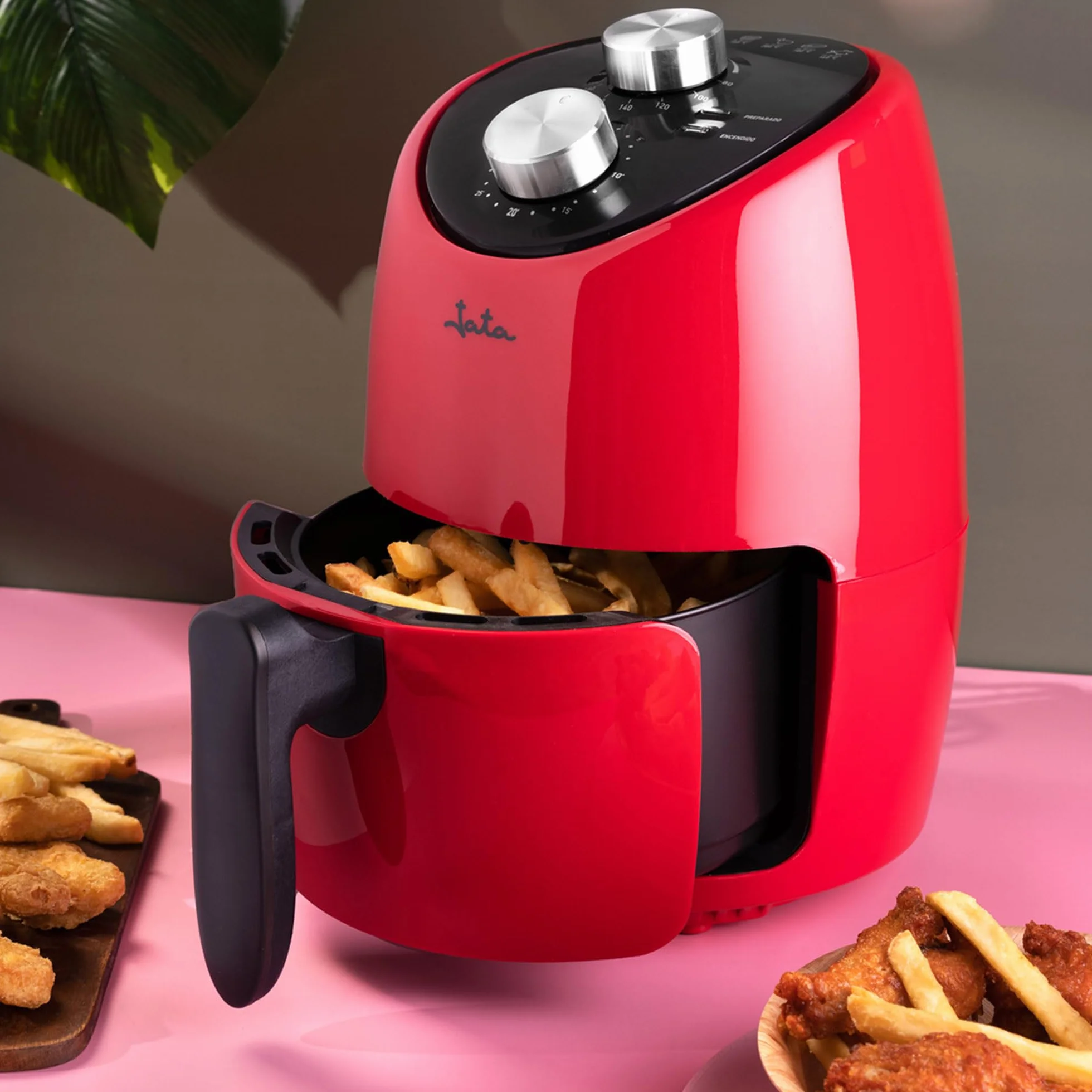 JATA JEFR1222 Freidora de Aire 2 L sin Aceite 200ºC Air Fryer Compacta