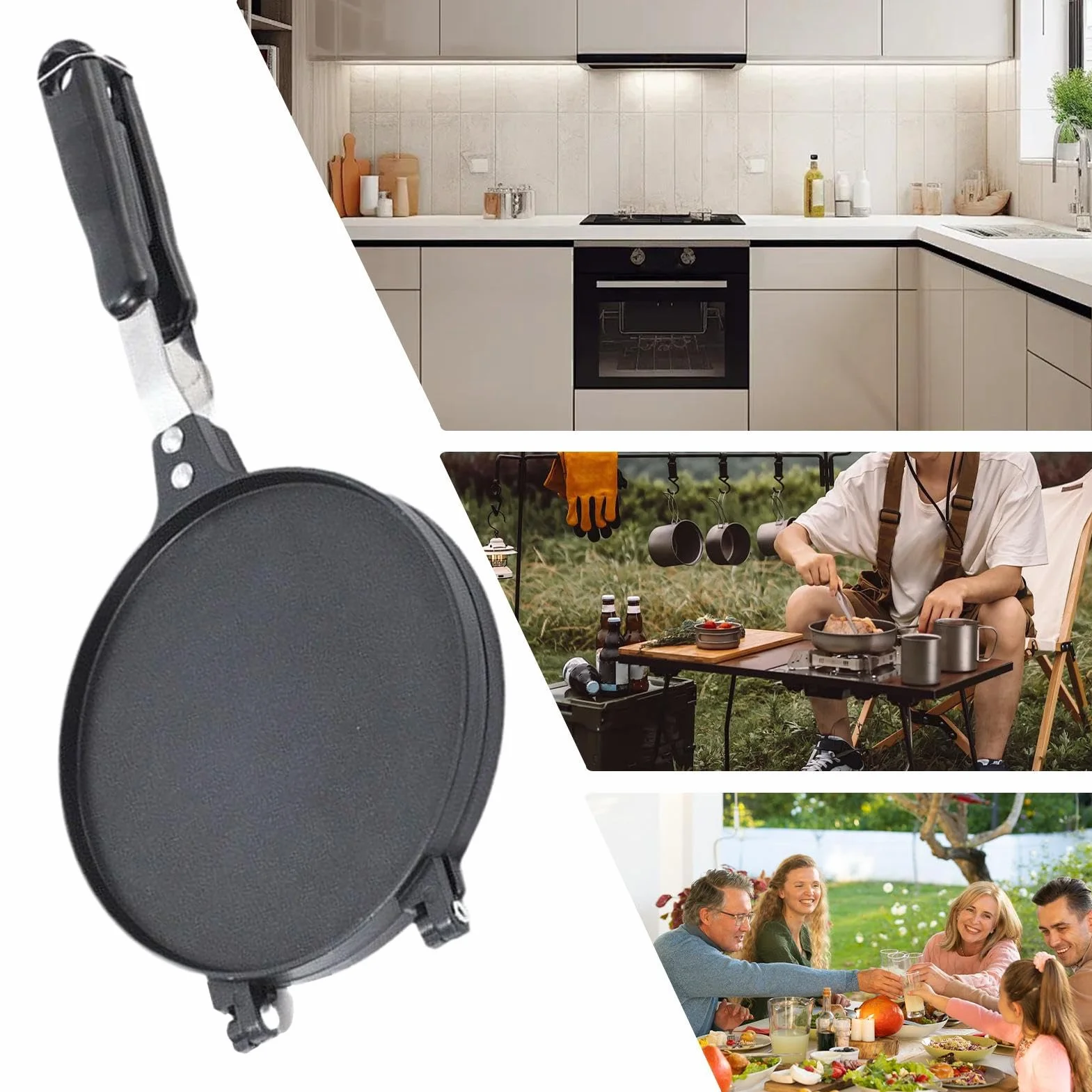 Crepera Para Conos De Helado - Máquina Para Cucuruchos De Helado Y Barquillos - Molde Y Placa Para Hornear Para Cumpleaños Hogar Acampada Pasteleria Bocadillos Crujientes Desayuno | Para