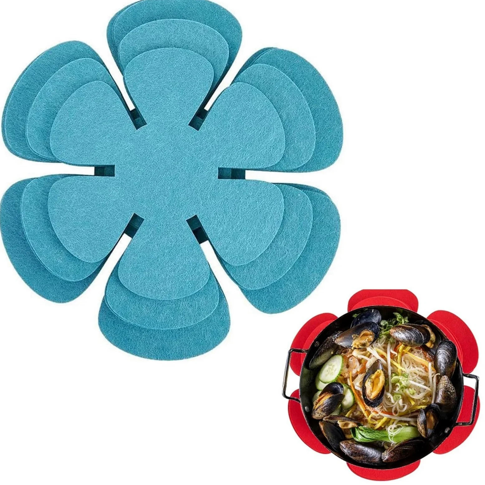 24 Uds. Protectores de ollas Fieltro Naranja, armarios organizados, Cacerola for apilar para la Cocina