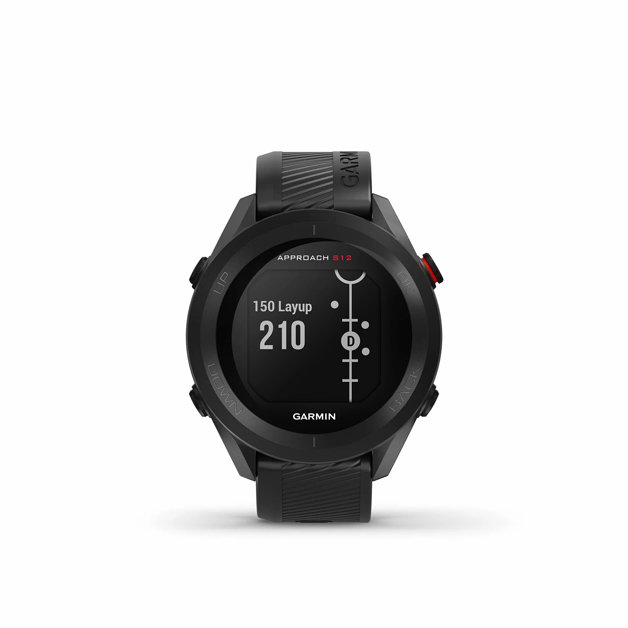 Garmin Approach S12 Reloj Golf Campos Mundiales Bluetooth Resistente Agua Negro Reacondicionado