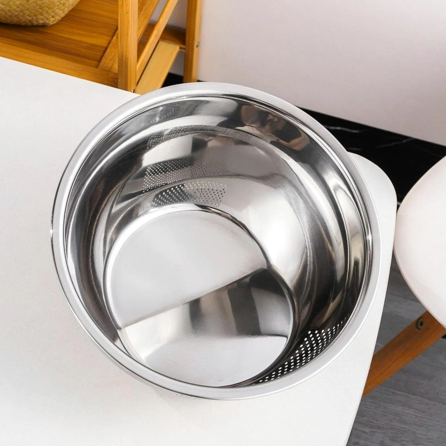 Cesta Limpiadora de Arroz, Escurridor, Colador de Cocina con Laterales, Colador de Pasta para Frijoles, Verduras Y Frutas, tal como se describe, L