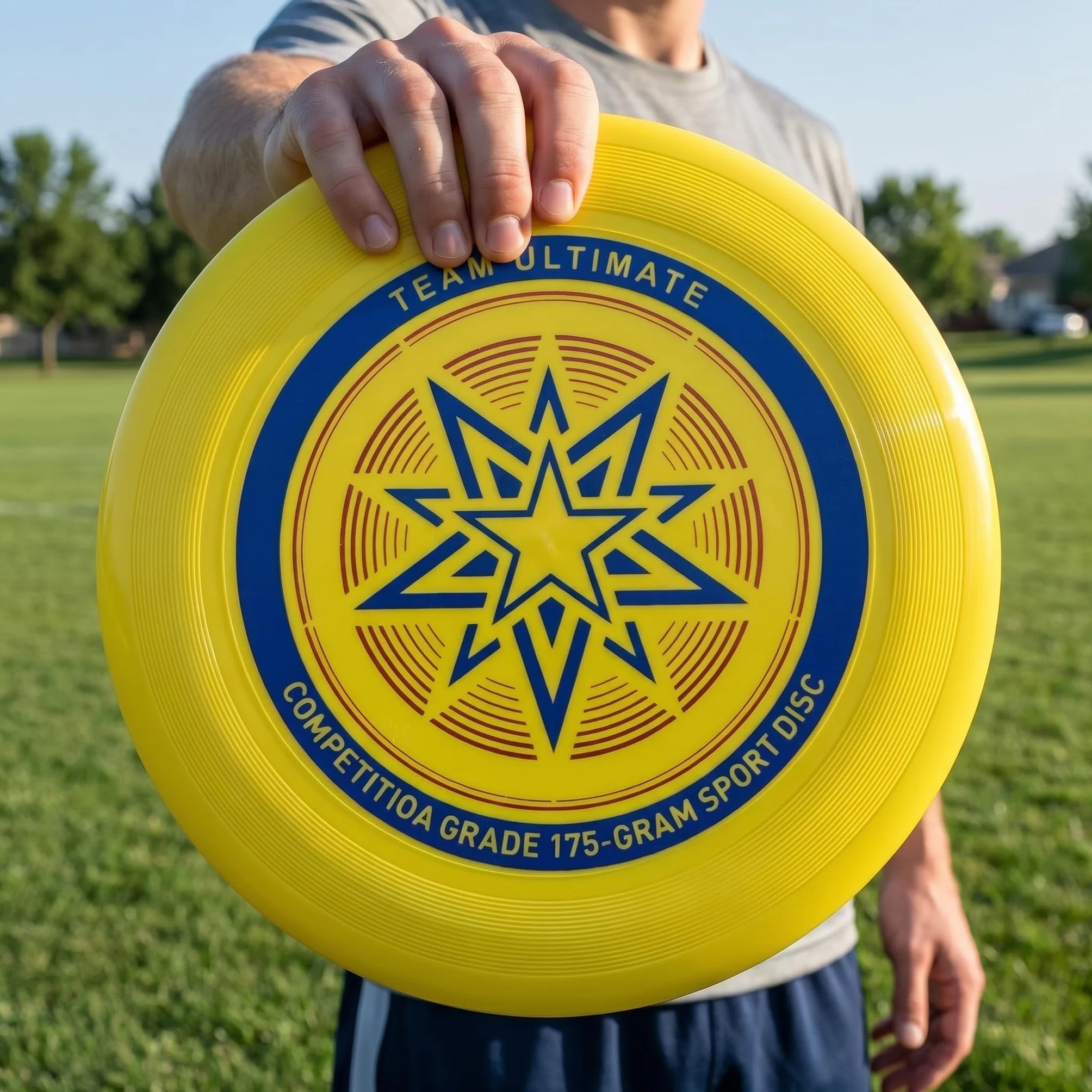 Eurodisc 175g Ultimate Frisbee Discos Voladores Oficial Amarillo