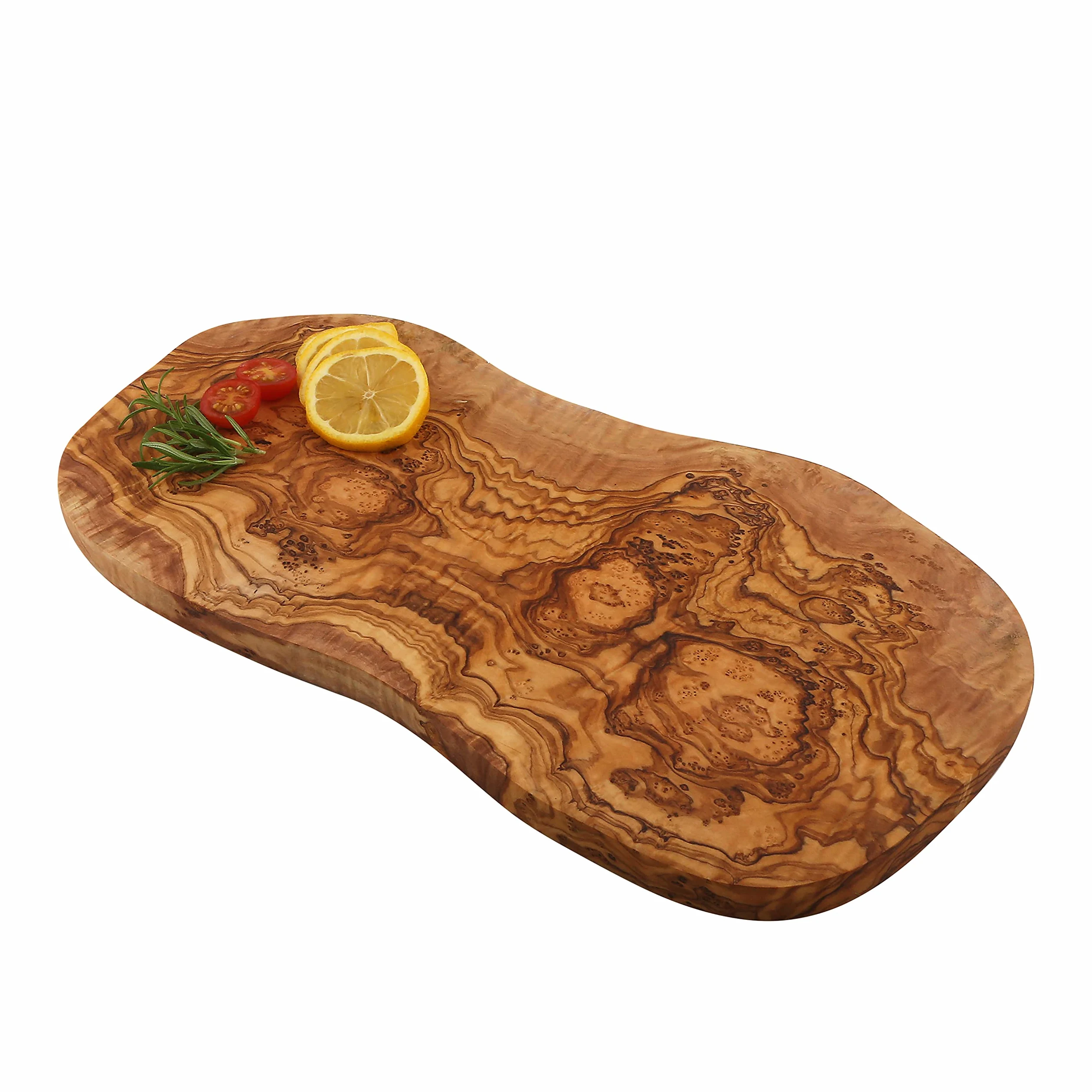 40 x 20 cm - Tabla de madera de olivo, para embutidos, cortar, servir, tapas y aperitivos