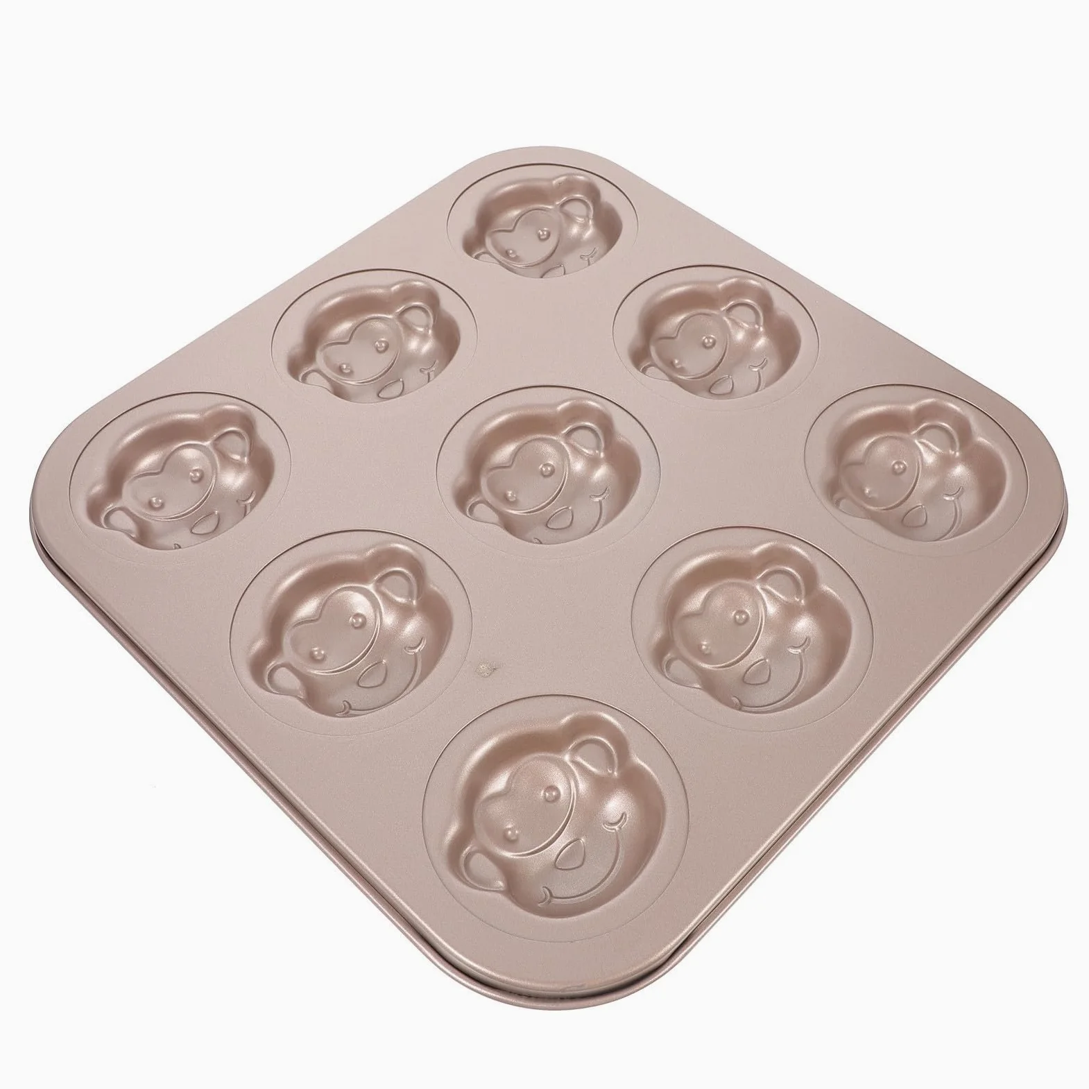 Molde Forma de Mono para Hornear Antiadherente de Acero al Carbono y Resistente a Altas Temperaturas, Adecuado para Hacer Pasteles y Postres en Casa