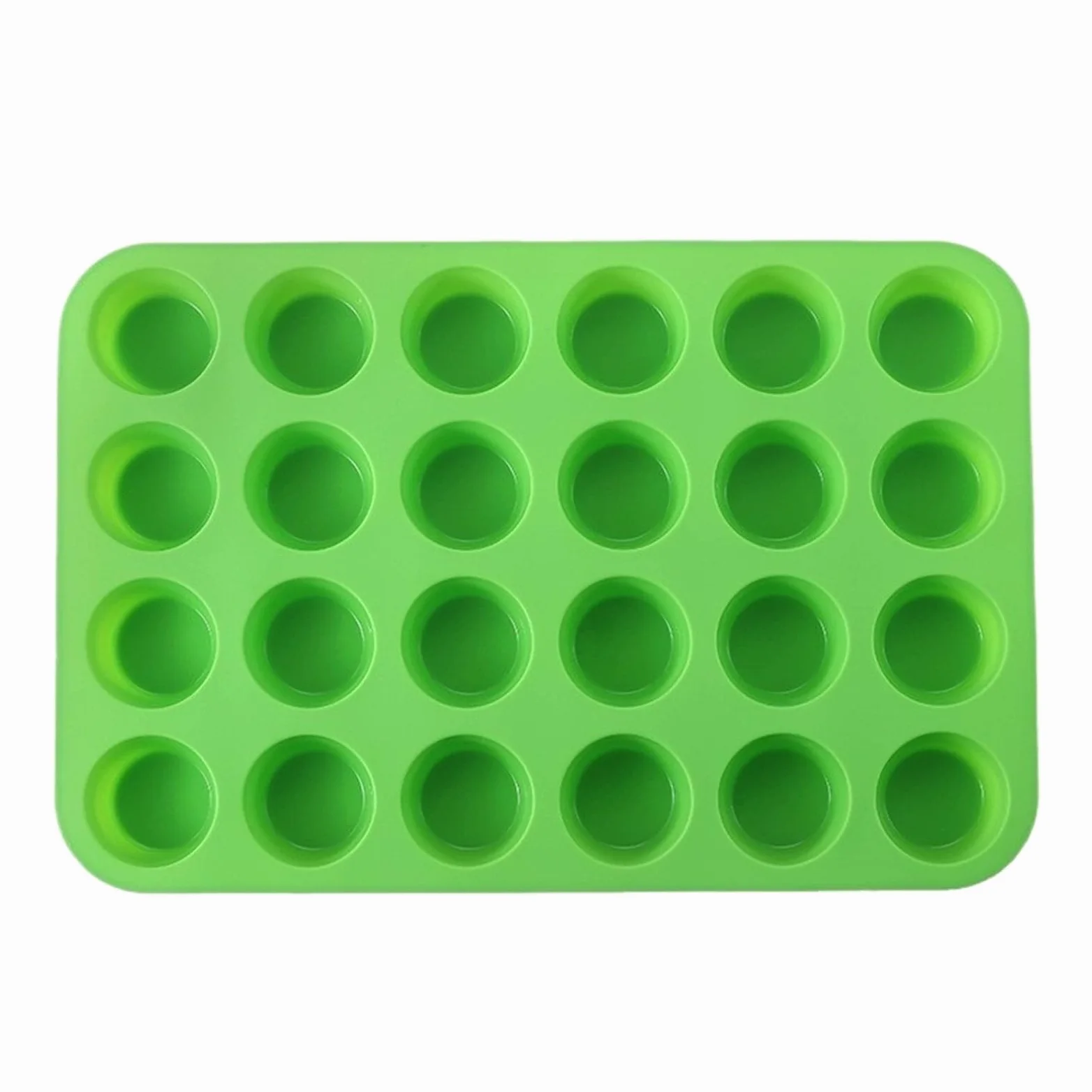 2 piezas de herramientas for hornear, 24 tazas redondas uniformes, molde for pasteles cocina para Pasteles(Orange)