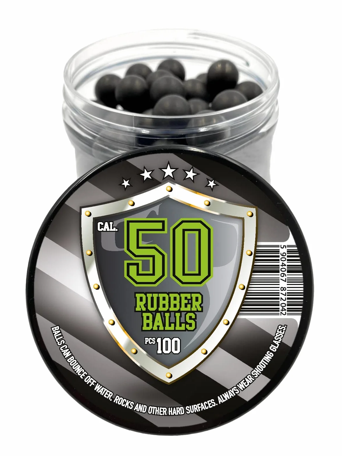 SSR 100 Rubber Balls Paintballs 50 Cal Bolas de Pintura Pelotas de Goma Pistola Revolver