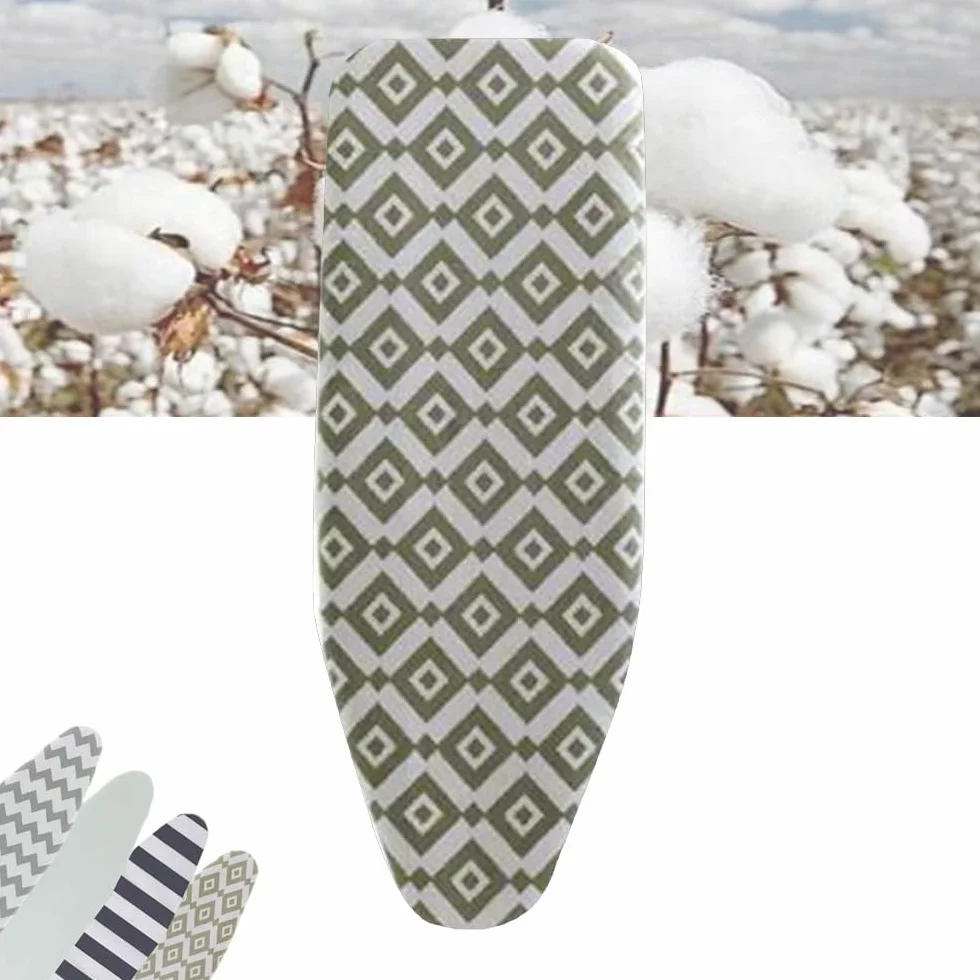 Fundas para Tabla de Planchar, Almohadilla Gruesa for Tabla de Planchar 13 x 43 Pulgadas, tamaño estándar con Relleno, Resistente a Quemaduras y Manchas(Lozenge)
