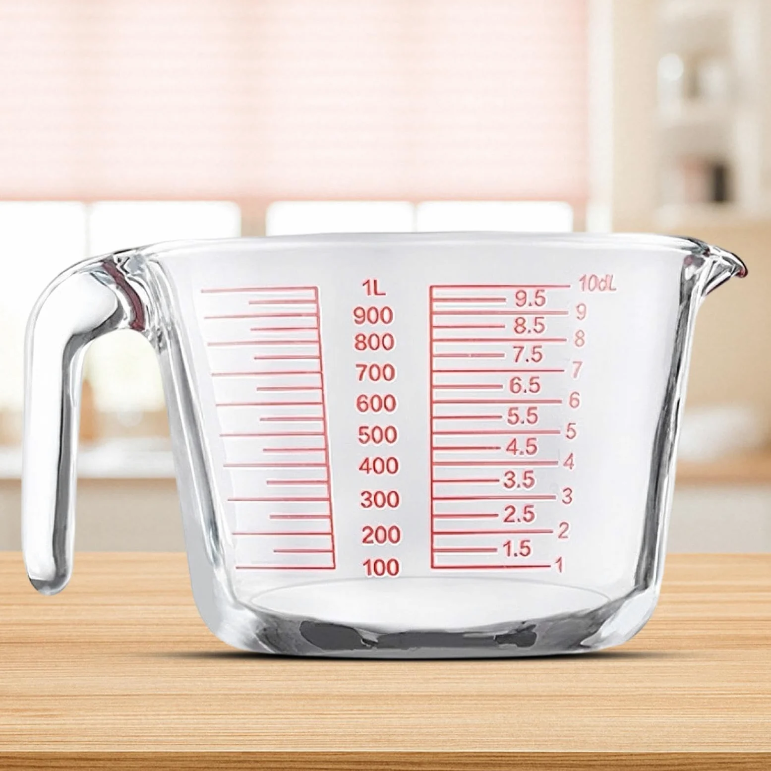 Vasos Medidores De Vidrio Recipiente de Medición Portátil Transparente y | Recipiente Medidor De Vidrio Para Preparación Comidas Cocinar Hornear Cocina Hogar Y Casa Y Interior Alimentos