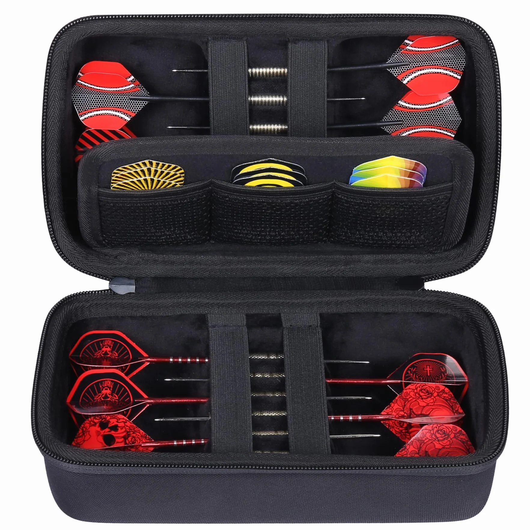 co2CREA Funda Rígido de Repuesto para Juego de 12 Dardos con Punta de Acero o Dardos con Punta Blanda(Funda Solo,Case Only)
