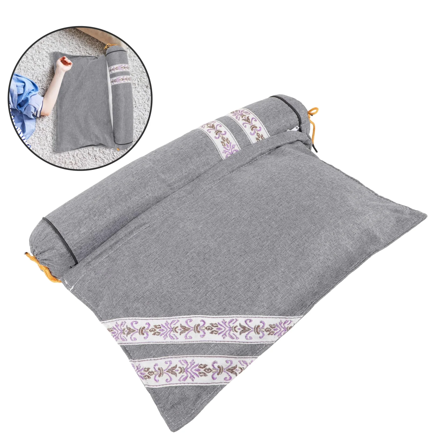 Alipis Almohada Inteligente Cervical de Tela, Soporte para Cuello y Zona Lumbar, Portátil y Cómoda para Oficina, Barco y Descanso Diario