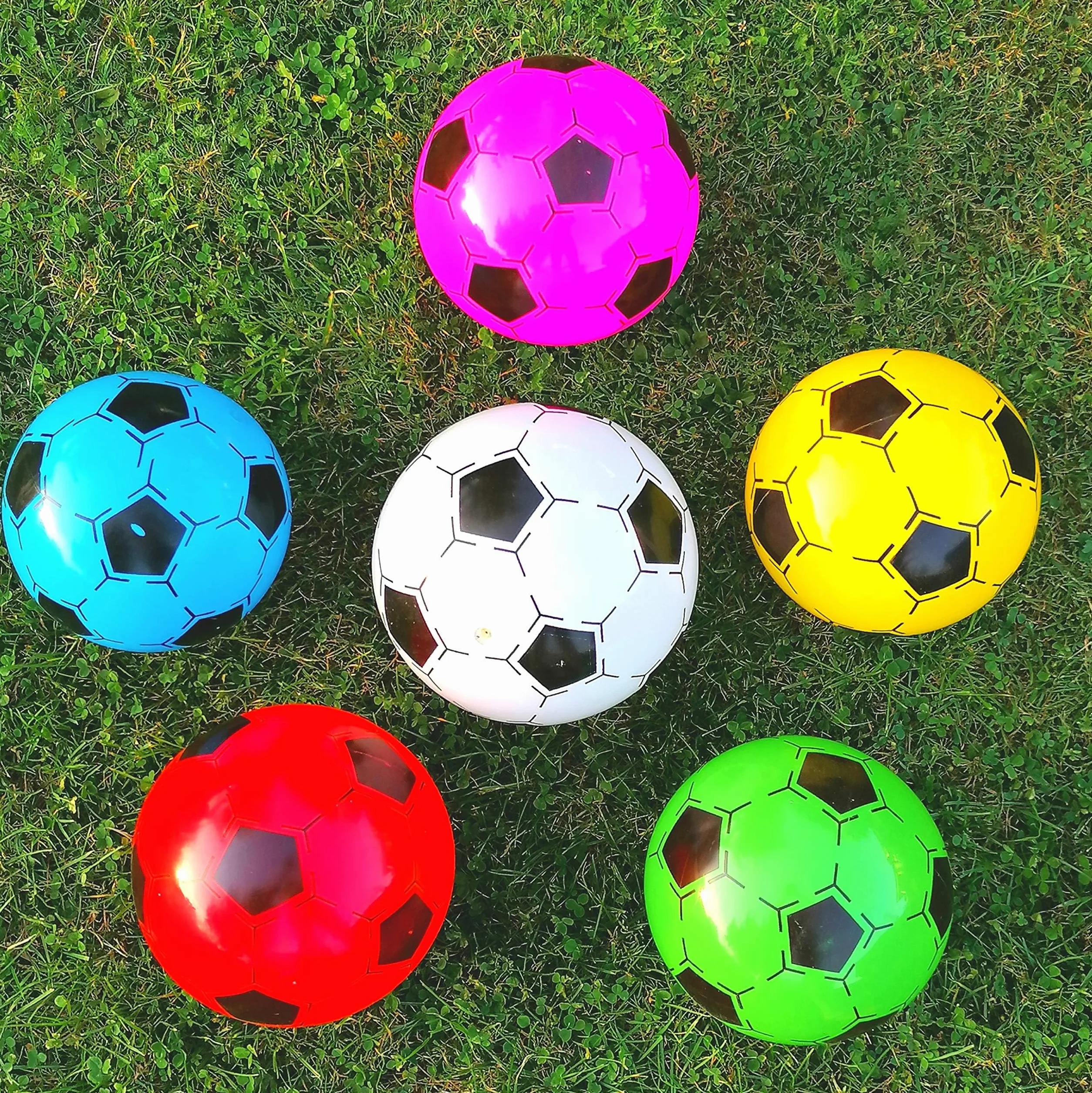 Balón de fútbol 20 cm 12 piezas plástico