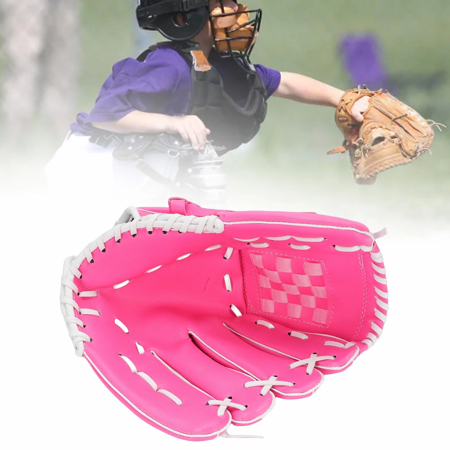 Guantes de béisbol para niños Guante de softbol Transpirable Cuero Juvenil