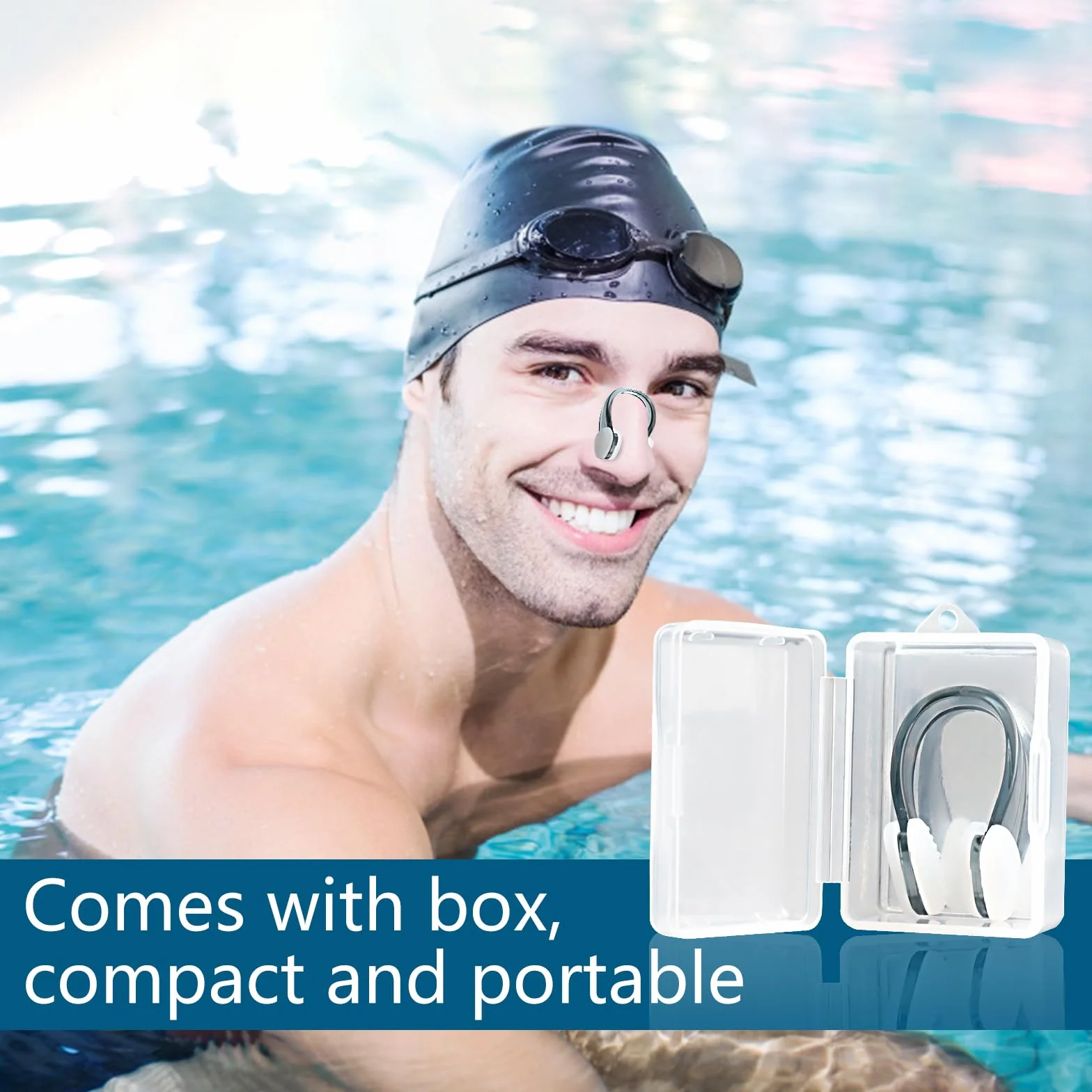 UKOFEW Pinzas de Nariz para Natación Clips Nadar Adulto Niños 3 Colores