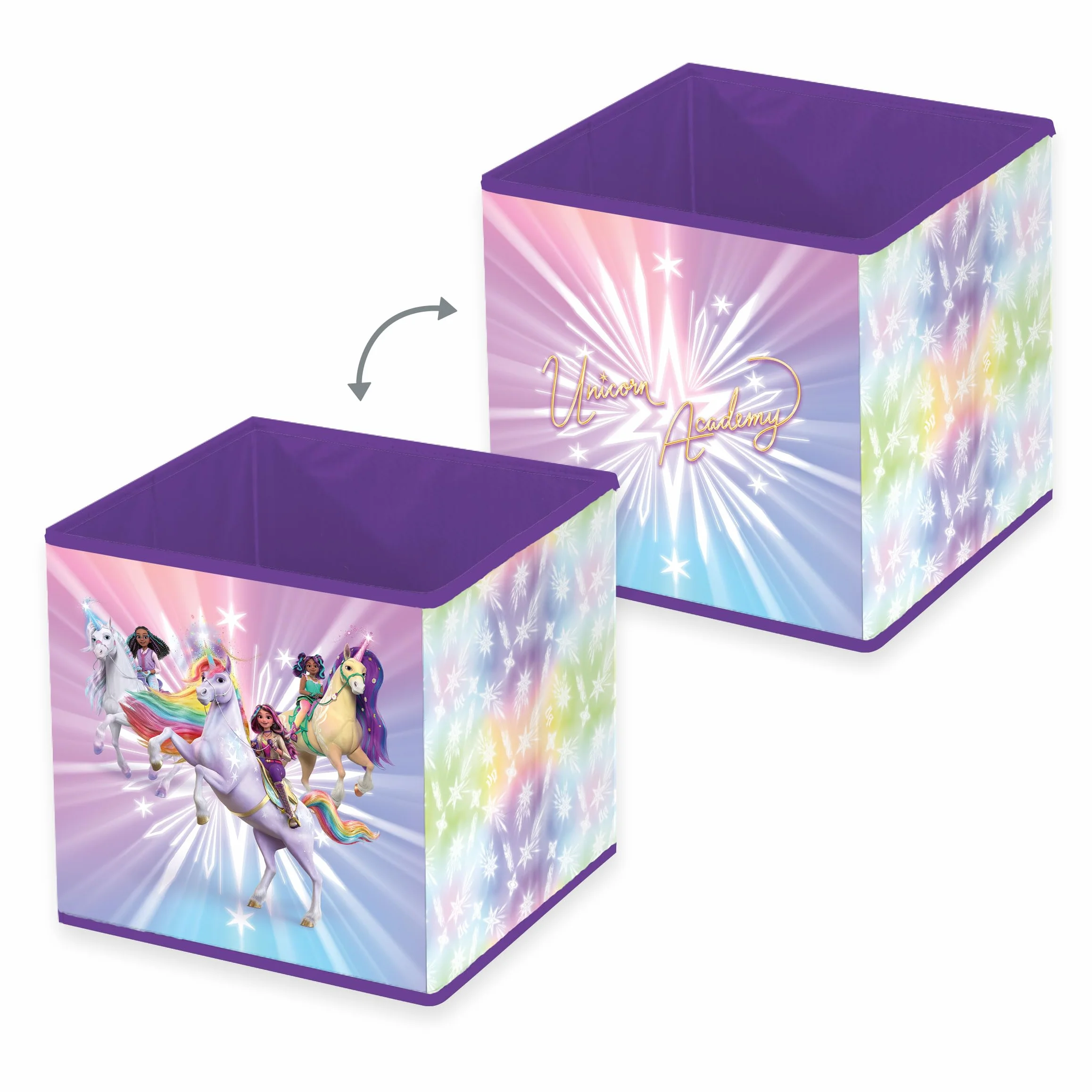 Herding Unicorn Academy Caja de almacenamiento 30 x 30 x 30 cm polipropileno