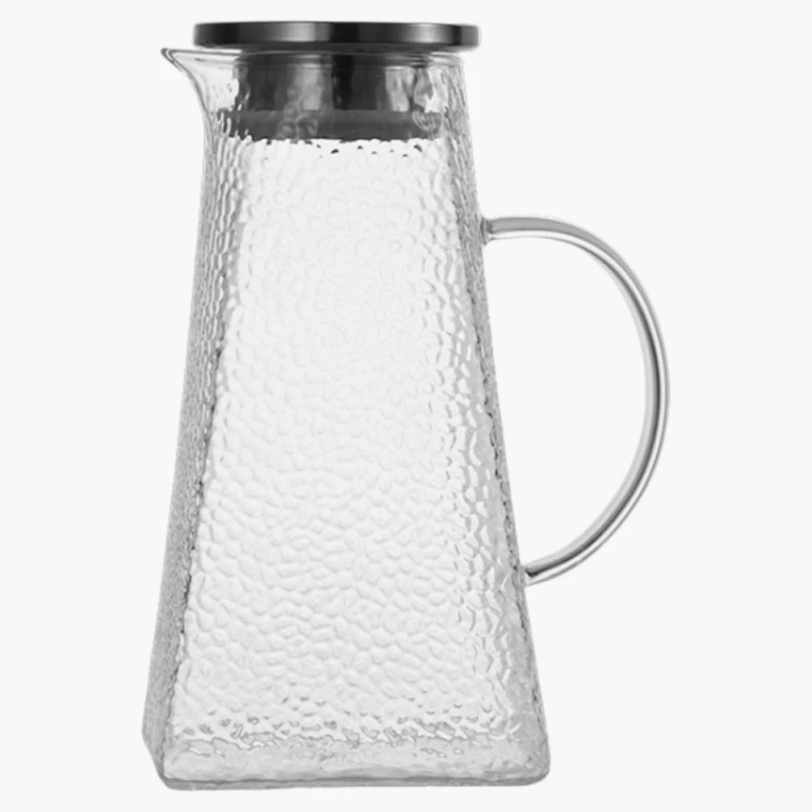 Jarra y Diseño con Tapa para con Capacidad de 1.8l para Agua Fría de Vidrio y Adecuado Hogar y Cocina Moderna Hogar Cocina Moderna