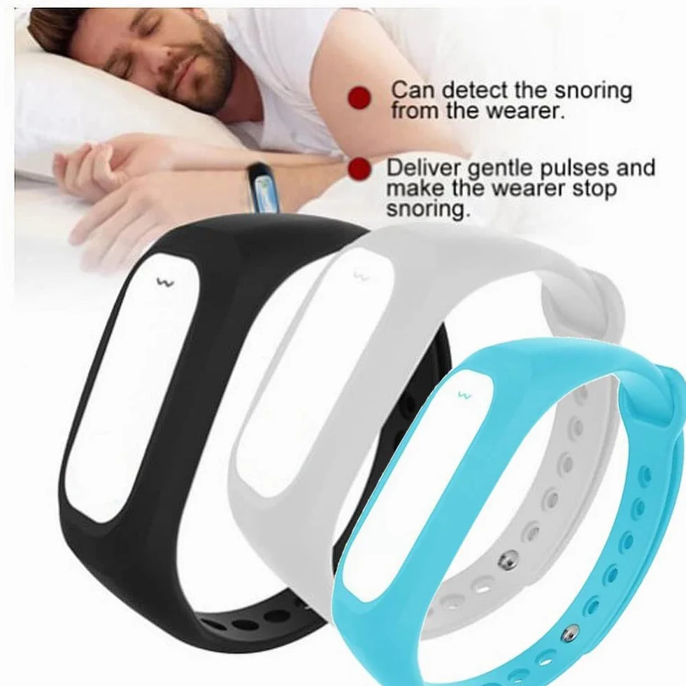 GJXJY Anti ronquidos Pulsera USB, 2021 Dejar para Roncar Dispositivos Antirronquidos Reloj Antirronquidos con 3 Engranaje Ajustable para Mujeres Y Hombres(Color:Negro)