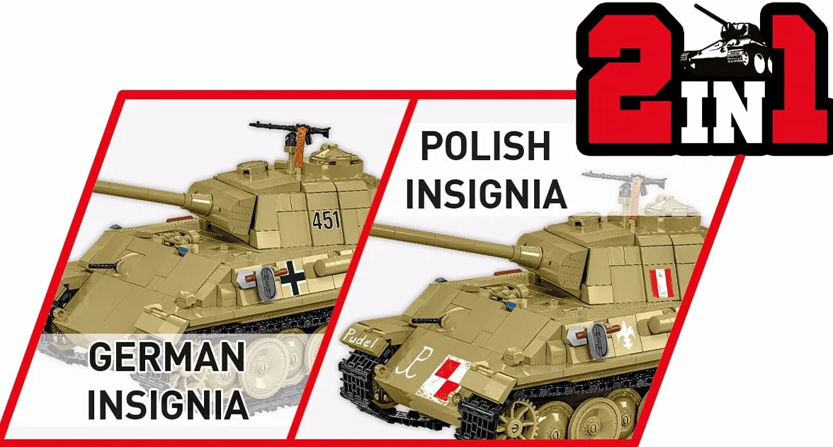 COBI Colección Histórica Panzer V Panther AUSF. G Pudel Tank