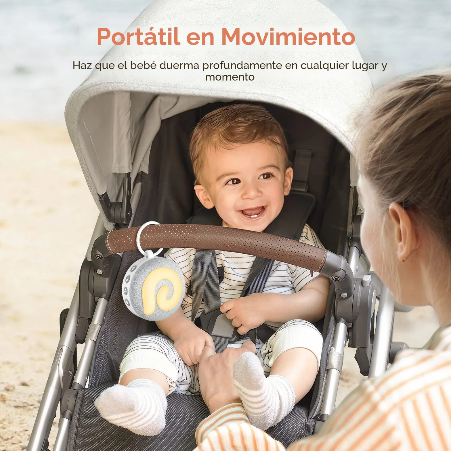 Dreamegg D11 Máquina Ruido Blanco con Luz Nocturna 21 Música Relajante Recargable USB Temporizador para Bebés Niños Adultos