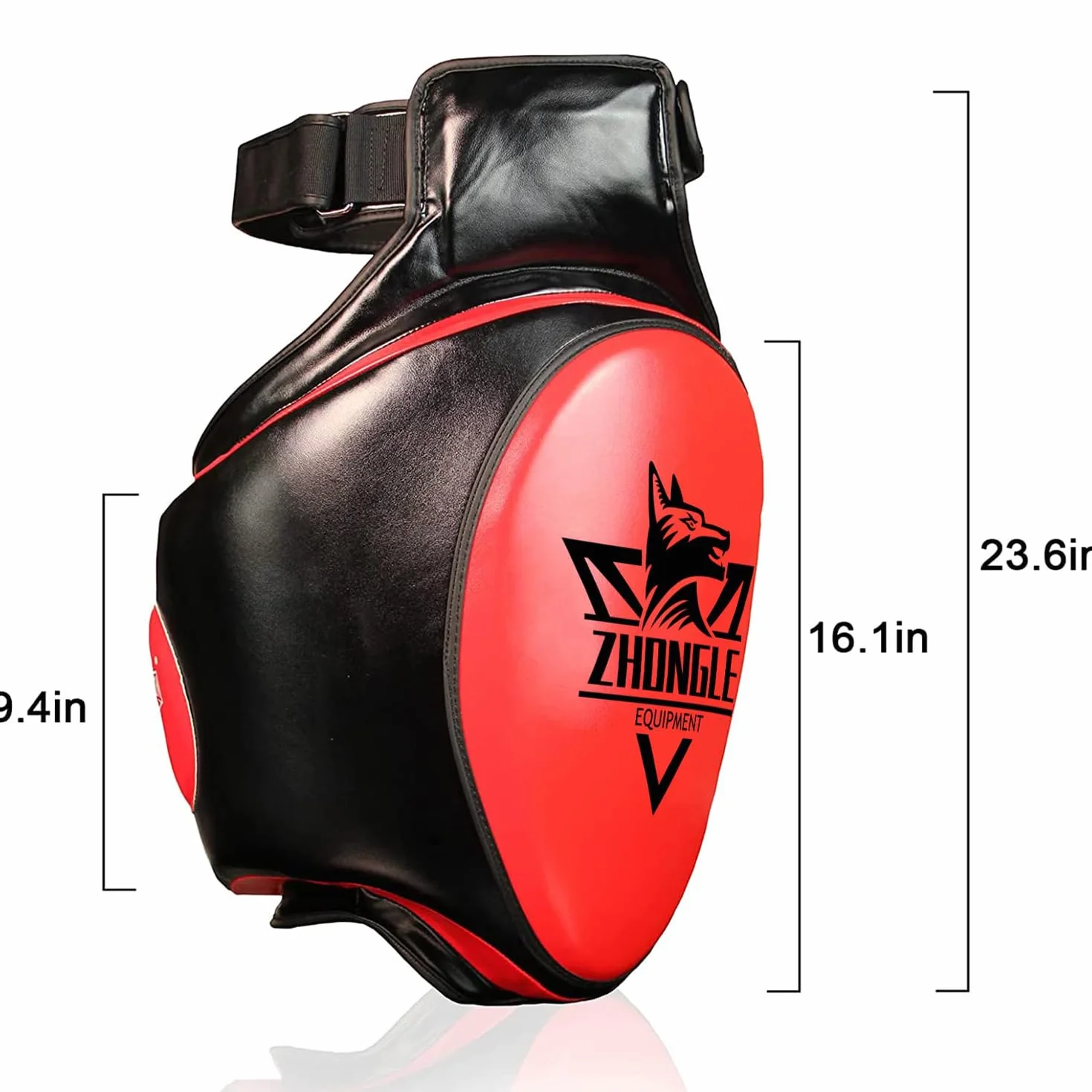 Juego de protectores de ingle y muslos para Muay Thai MMA - Almohadillas de absorción de impactos 10 cm