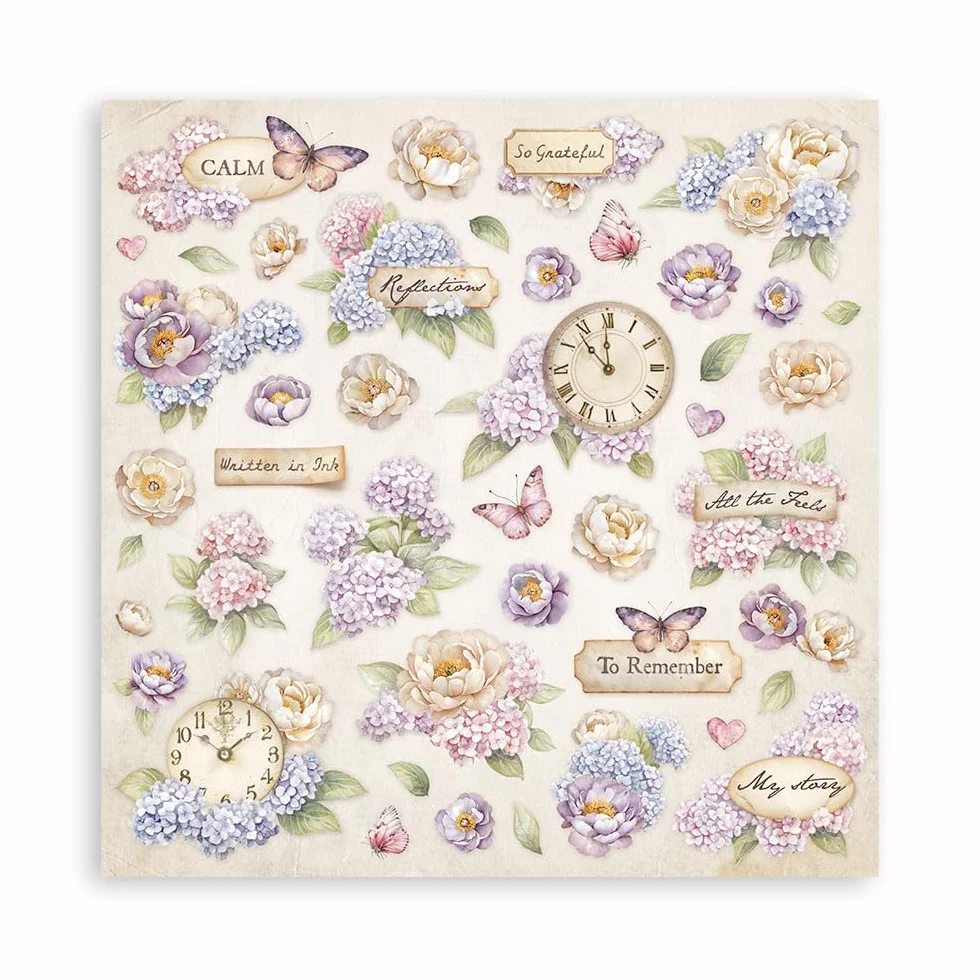 Stamperia - Scrapbook Paper Pad for Scrapbooking, Albums, Card Making, Bullet Journalling and More, Acid Free, Double-Sided, Perfect for Hobbies, Crafts, and Gifting (Quiet Days) (30.5 x 30.5cm)