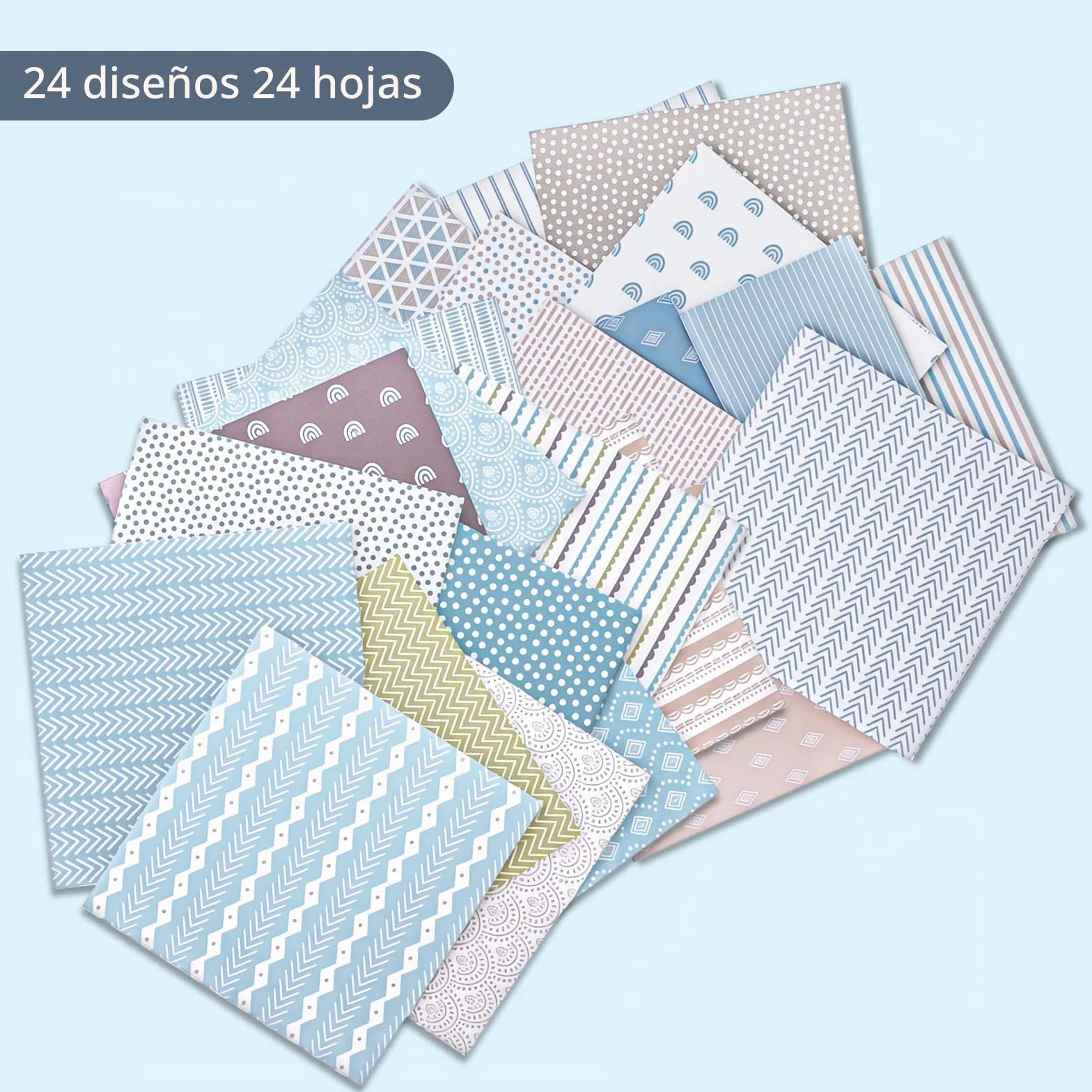 APOMOONS 24PCS Bloque De Papel Scrapbooking 31×31 cm Hojas Doble Cara Premium, Papel Decorativo Para áLbumes De Recortes Y Tarjetas Papels Scrapbooking Para DIY, Decoupage Journaling