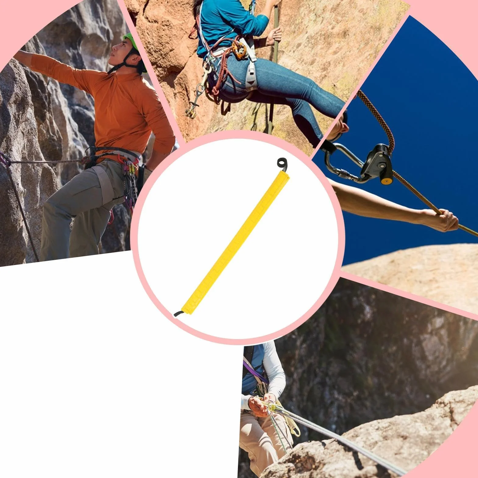 Protector de cuerda PVC para escalada en roca - Funda protectora de cuerda arborista