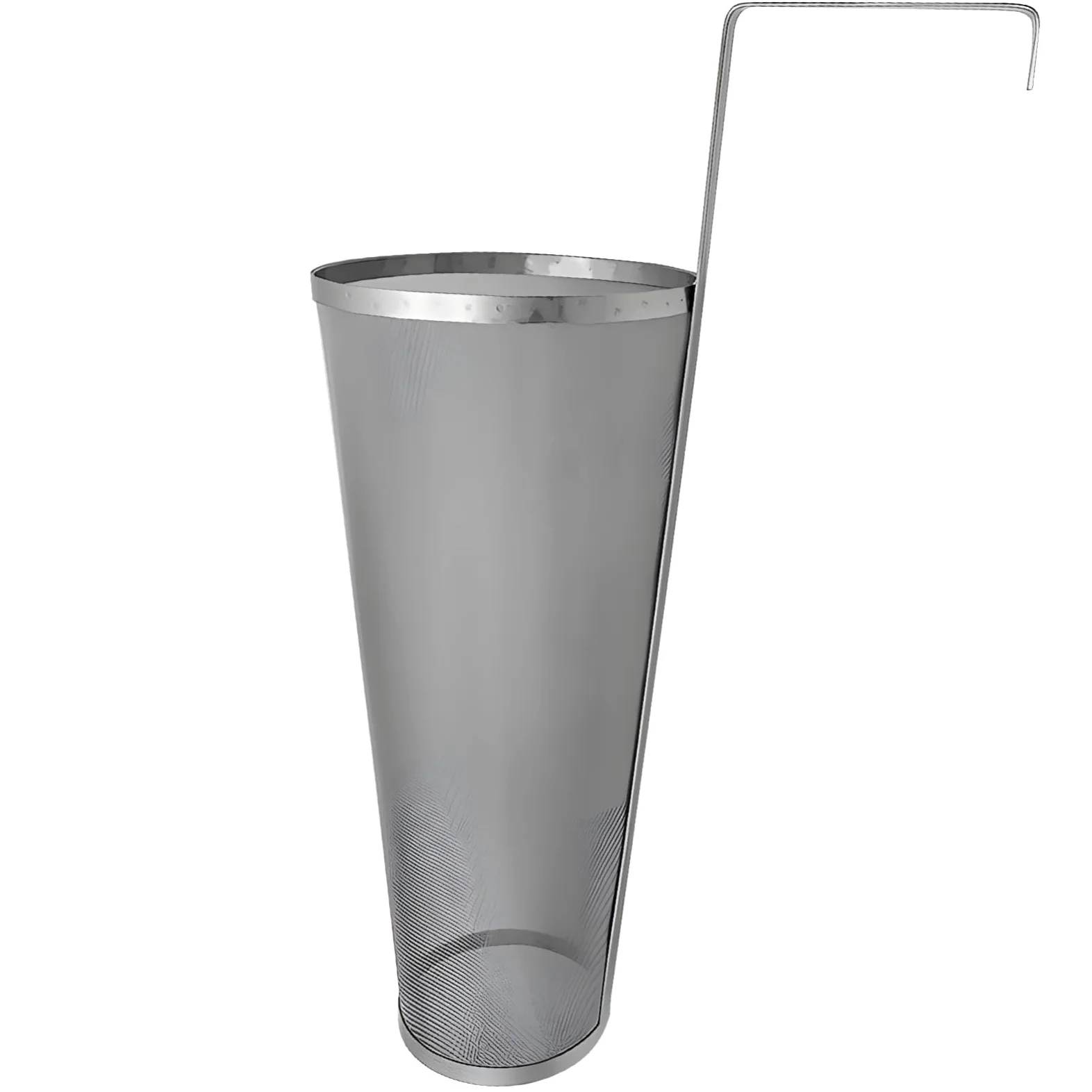 Colador de araña de acero inoxidable, herramienta de cocina y preparación de malla fina con mango largo y gancho, ideal para elaborar cerveza y cocinar