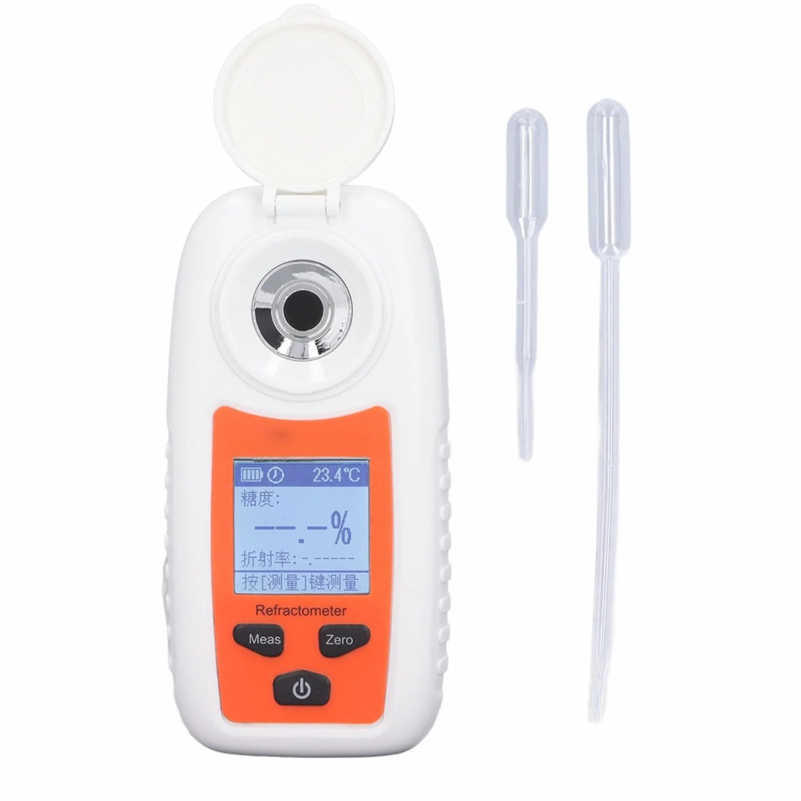 ST355A - Refractómetro digital para análisis de azúcar de frutas, para medidor Brix 0-35% con compensación de temperatura, medición rápida en 3 segundos para bebidas y agricultura