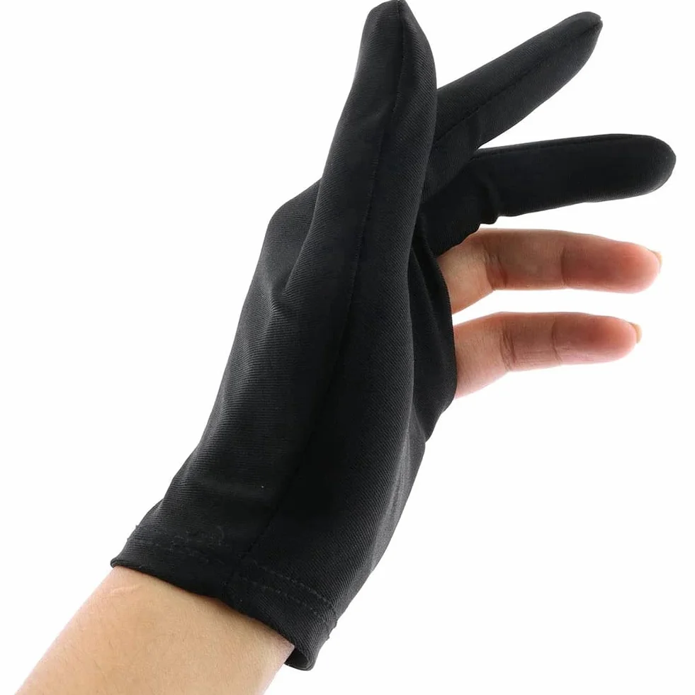 20 unidades de guantes de billar transpirables para hombre con 3 dedos para billar