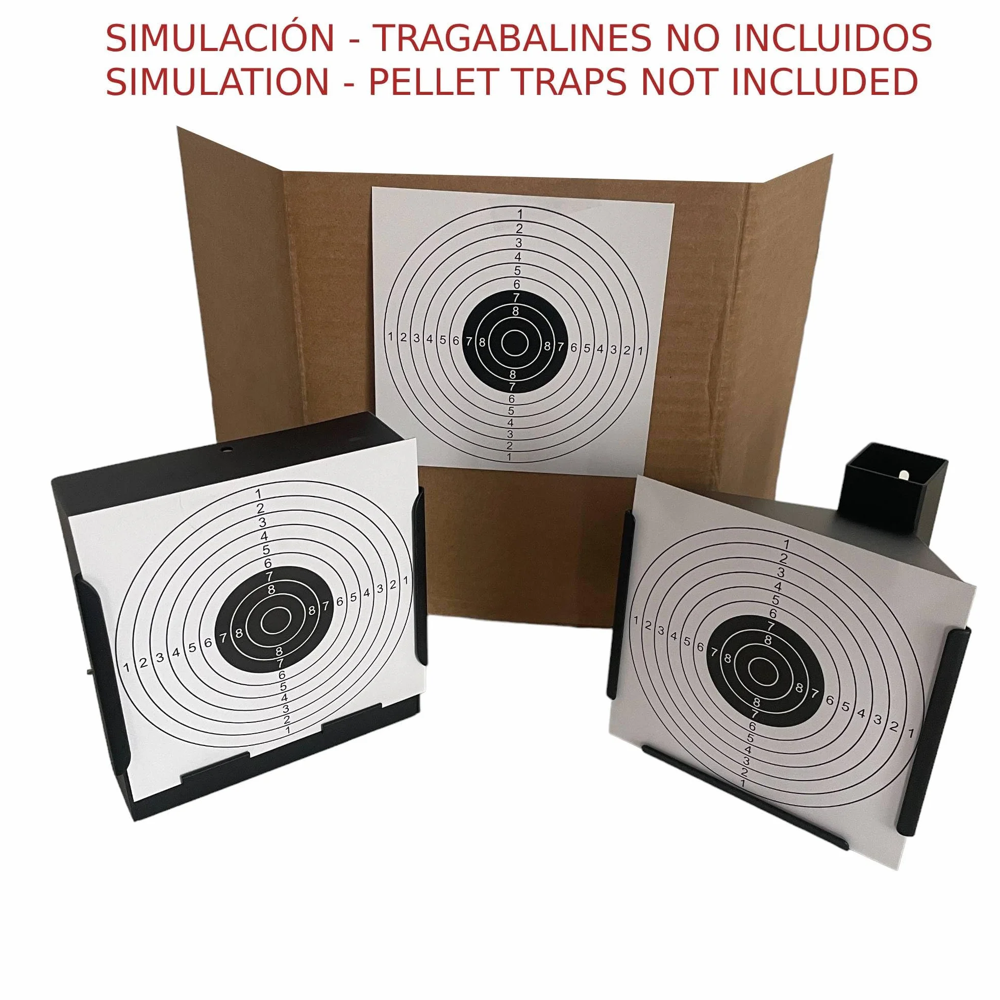 Dianas 14 x 14 cms 250 grs/m2 Airgun Airsoft Competición
