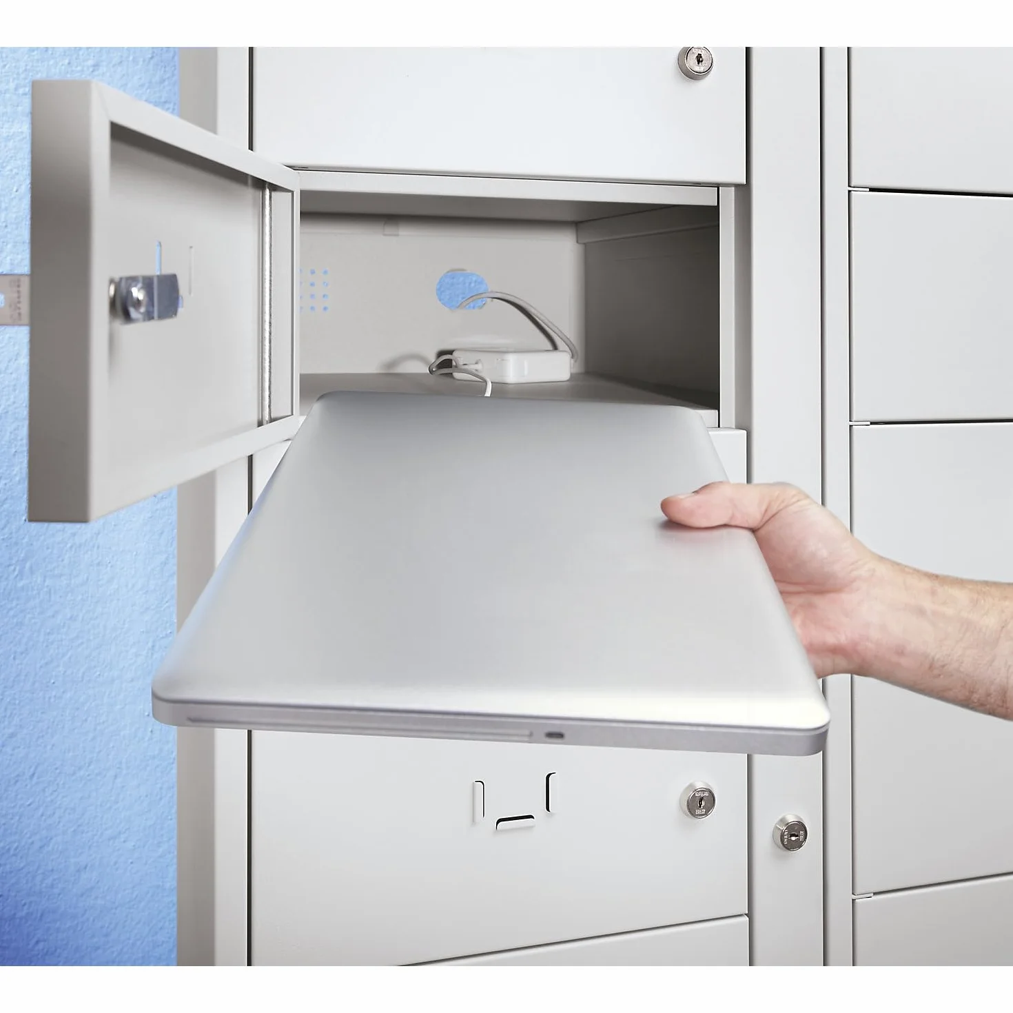 kaiserkraft | Armario para Ordenadores portátiles | 5 Compartimentos | H x A 1115 x 400 mm,.