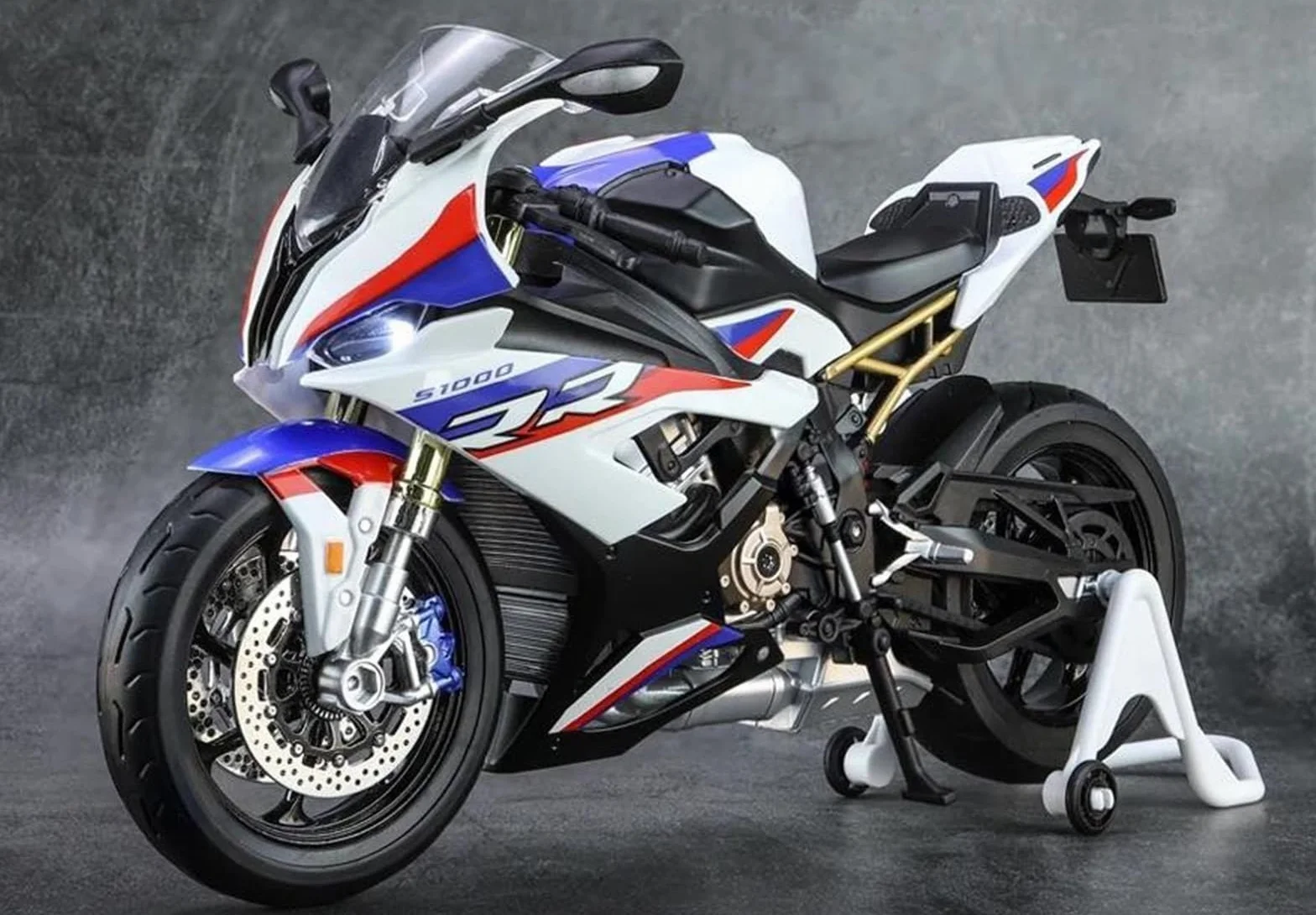 Modelo a escala de moto Moto De Juguete Iluminada, Modelo En Miniatura Metal Fundido A Presión A Escala 1/9, Regalo Colección Para BMW S1000RR S 1000RR S1000 RR