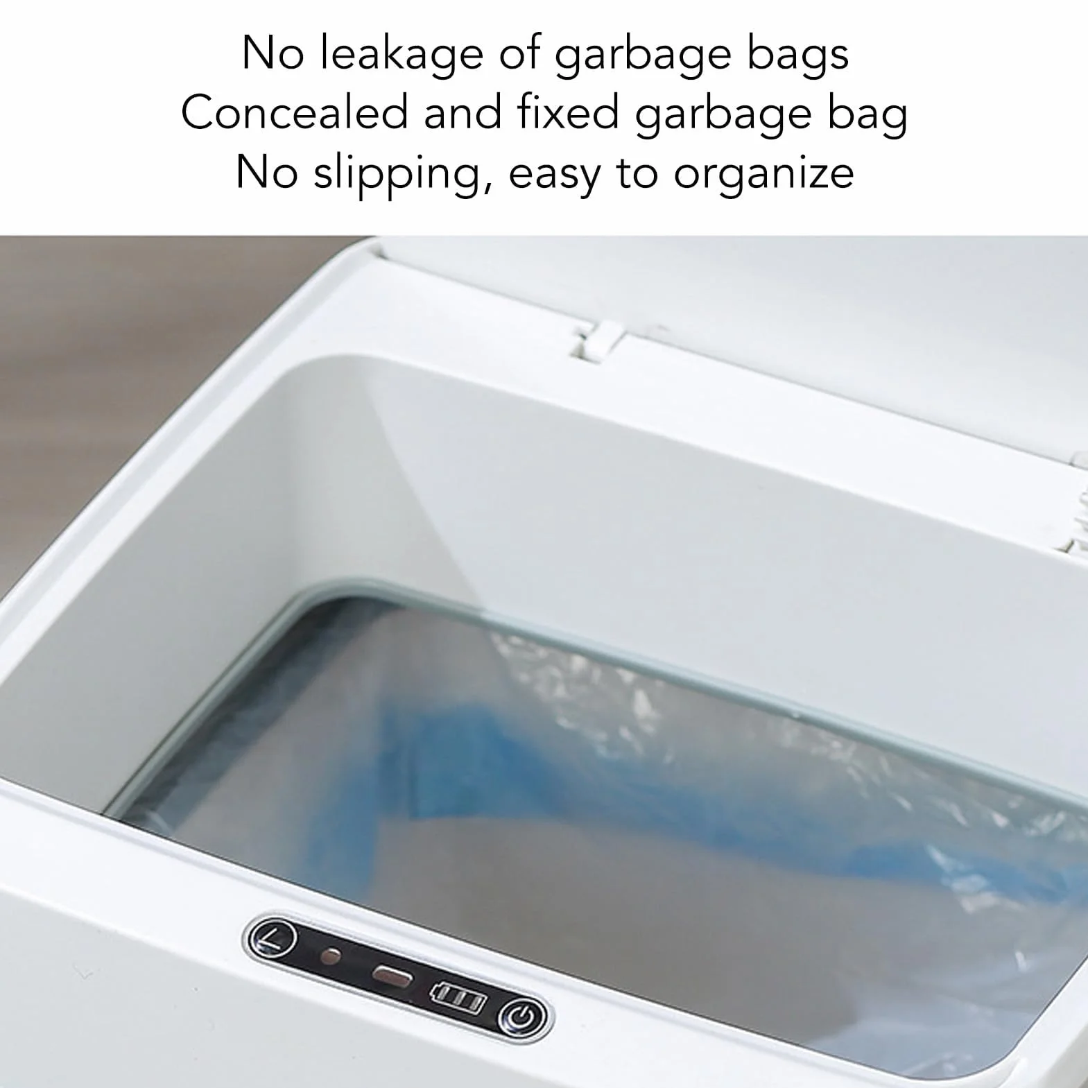 Duokon Bote de Basura con Sensor Inteligente, Carga USB, Tapa Automática, Resistente al Agua