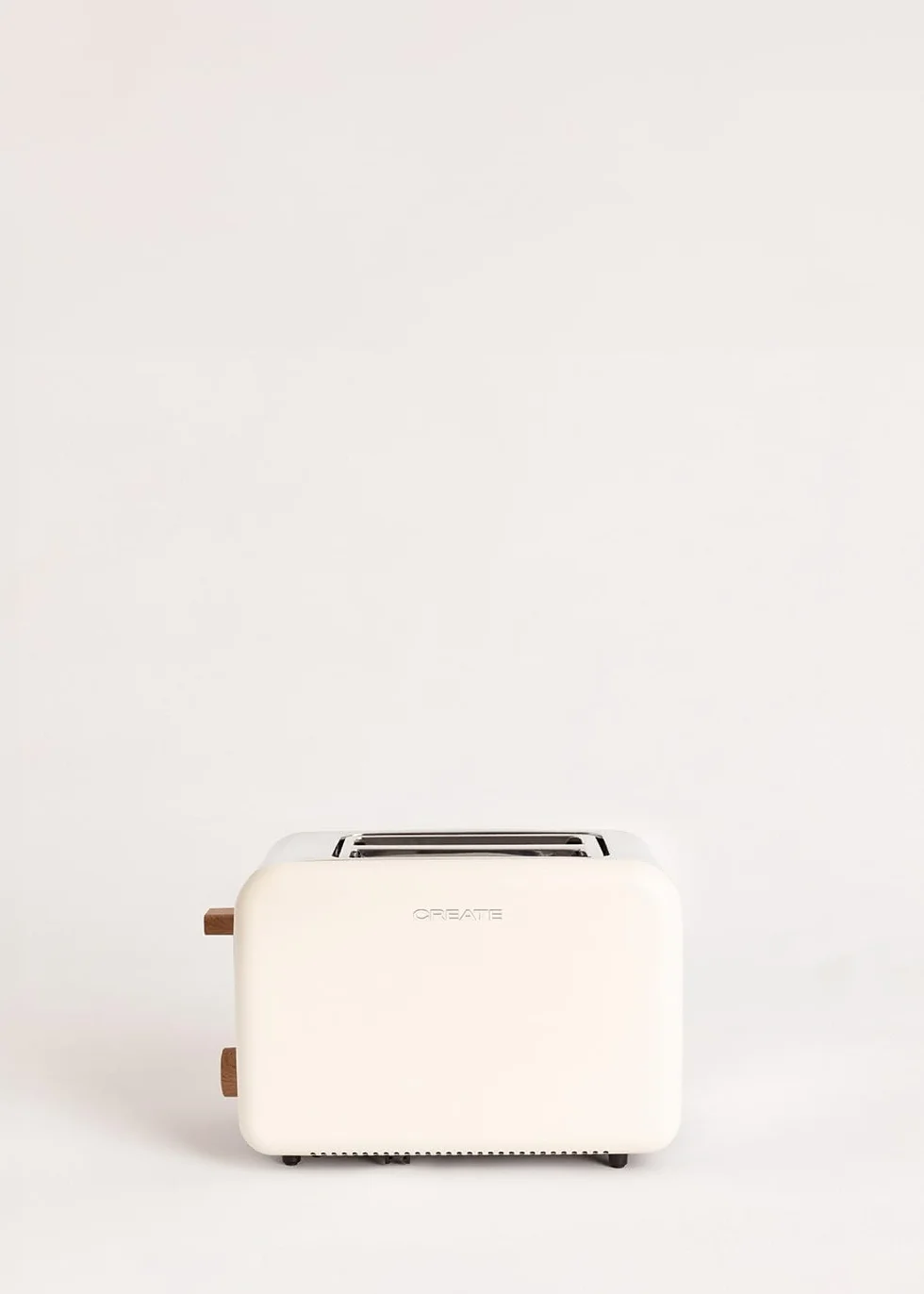 CREATE/PACK TOAST RETRO + KETTLE RETRO M/Tostadora de pan blanco roto con hervidor de agua blanco roto/Hervidor de 1 L