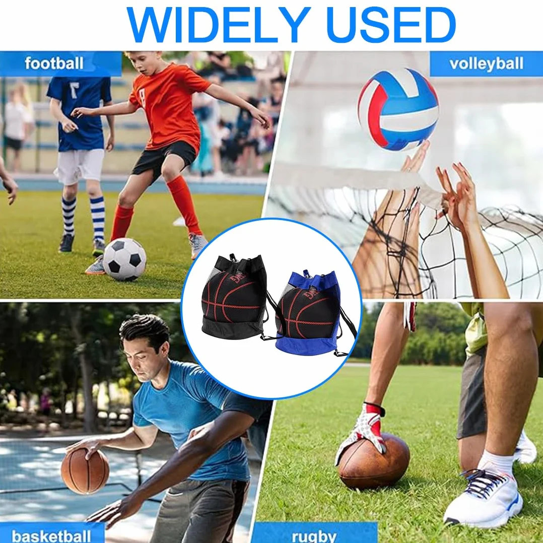 Mochila Baloncesto Bolsa Malla Pelotas Fútbol Multiusos Playa Gimnasio Portátil Tenis Voleibol