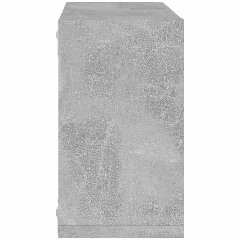 vidaXL 2X Estante Cubo Pared Estantería Colgante CD Libros Coleccionables Fotos Premios Adornos Decoración Librerías Hogar Gris Hormigón 26x15x26 cm