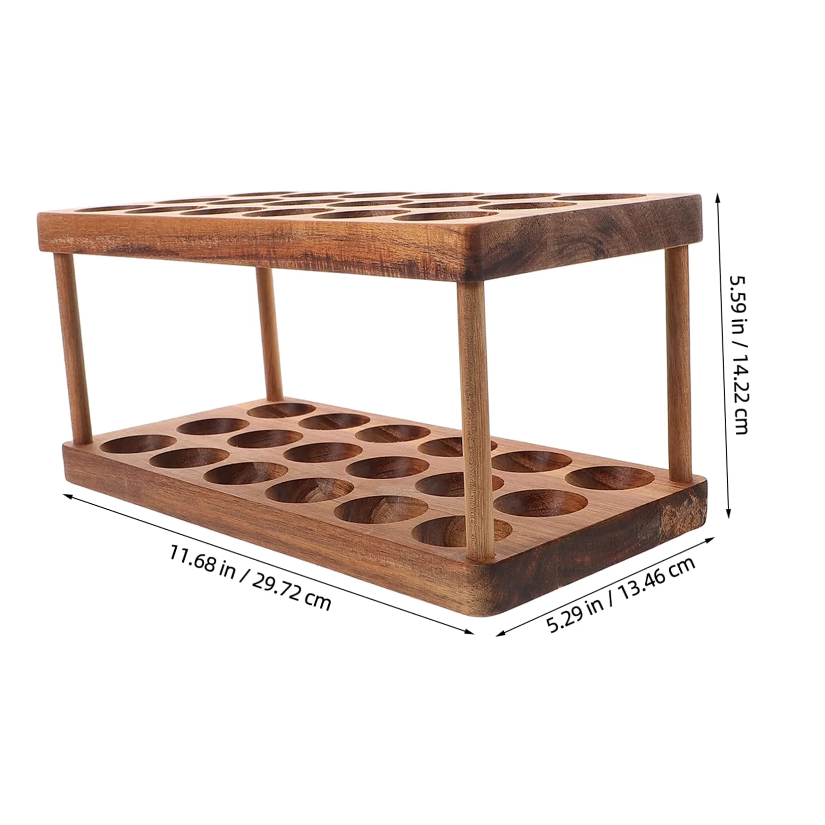 Alipis Estante para Huevos Frescos Rejilla De Doble Capa Soporte De Cocina Almacenamiento y Estético