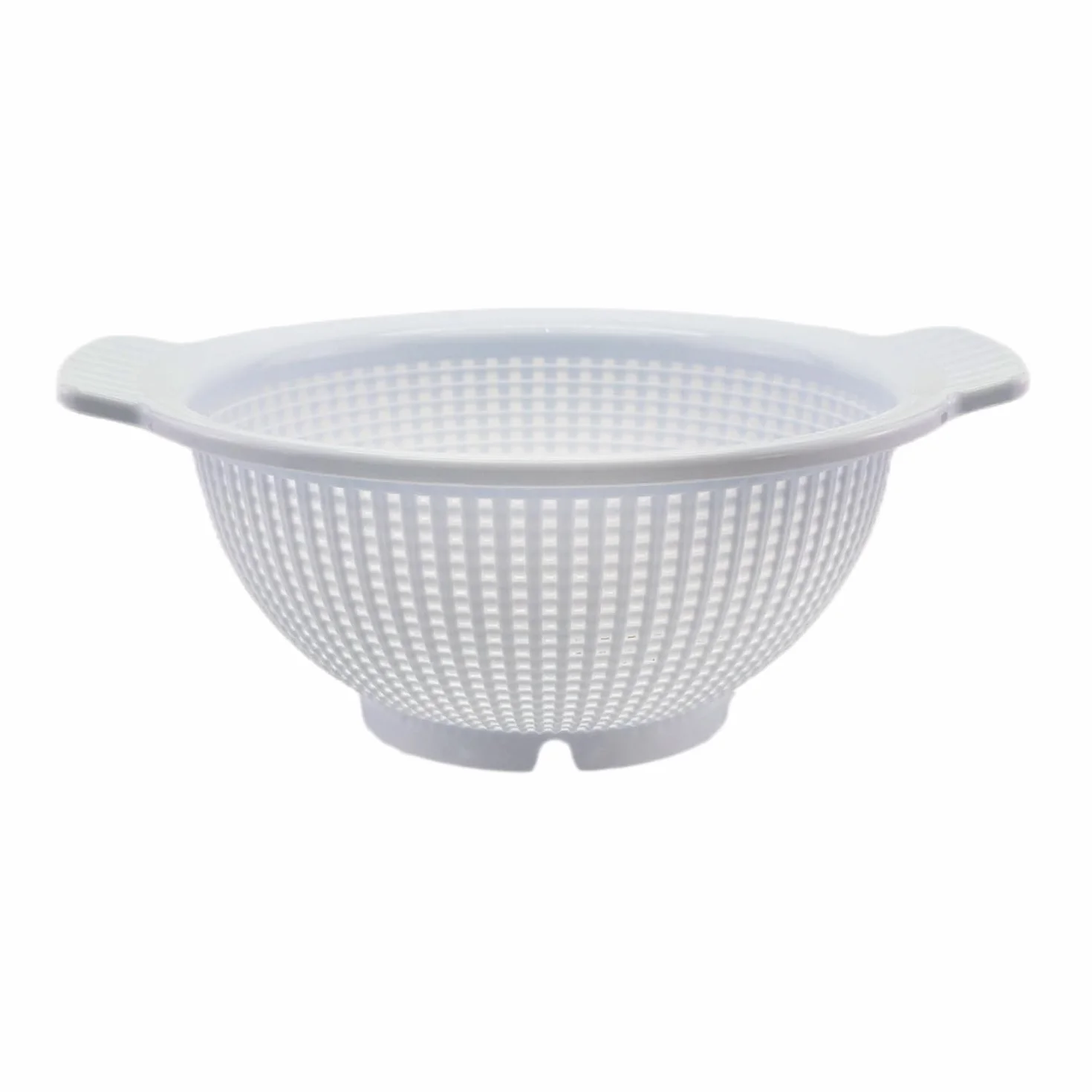 CABLEPELADO Escurridor de Verduras y Pasta, Colador de Cocina con Drenaje, Diámetro Superior 23 cm, Plástico Libre de BPA, Apto para Lavavajillas, Blanco
