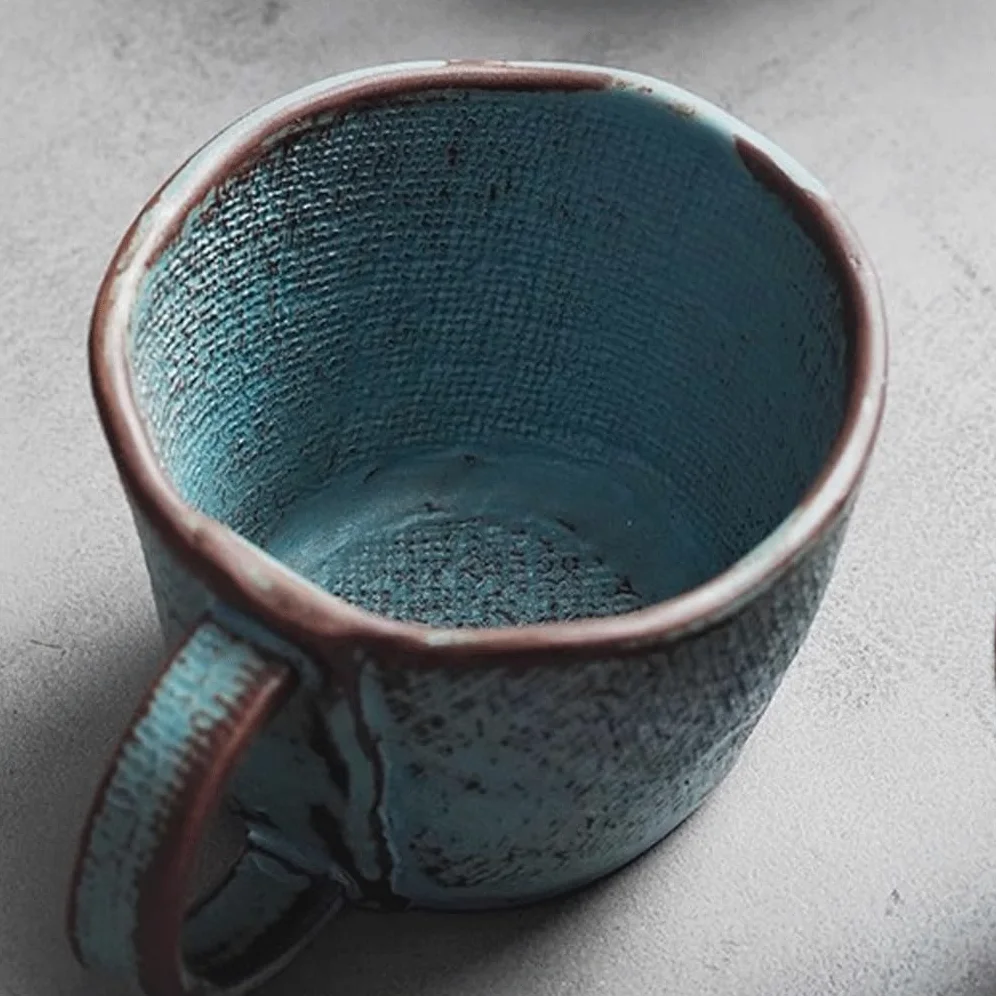 NEBE Taza Café Taza De Café Creativa Hecha A Mano, Té For Desayuno En Casa, Restaurante Retro(D)