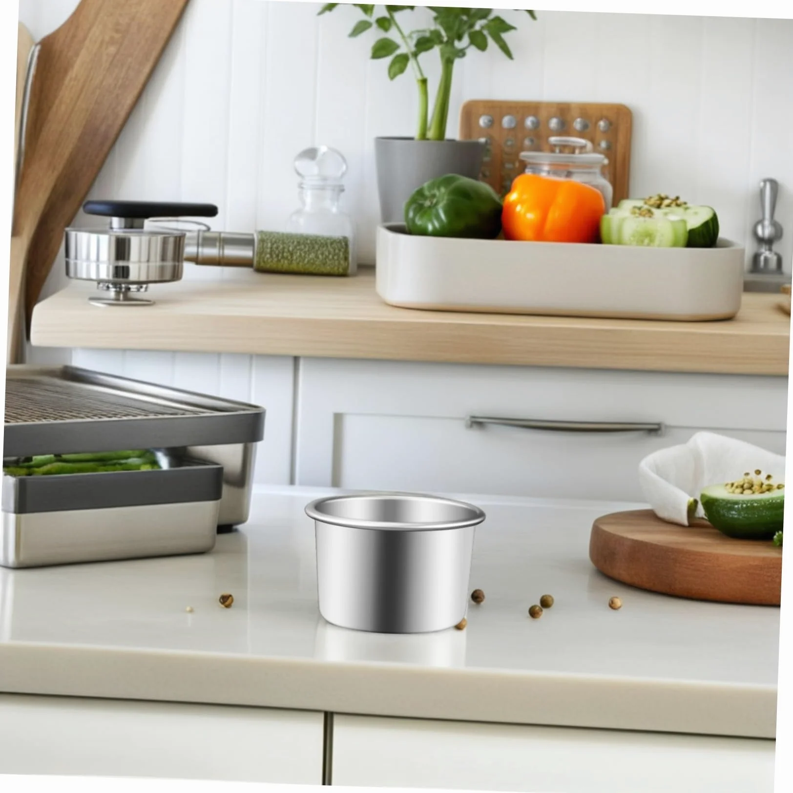 DOITOOL 20 Piezas Molde Redondo para Tartas con Fondo Extraíble de Unidades de Aluminio para Hornear Quesos Mousses y Pasteles Pequeños para Cocina y Celebraciones Familiares