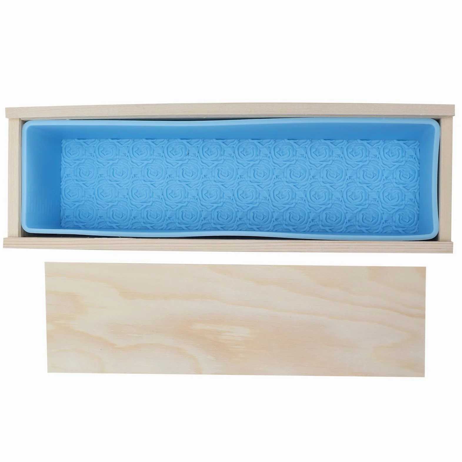 Molde de Silicona para con Estampado de Rosas, 1200 Ml | Molde para hornear versátil y resistente al calor, silicona ecológica, fácil de desmoldar