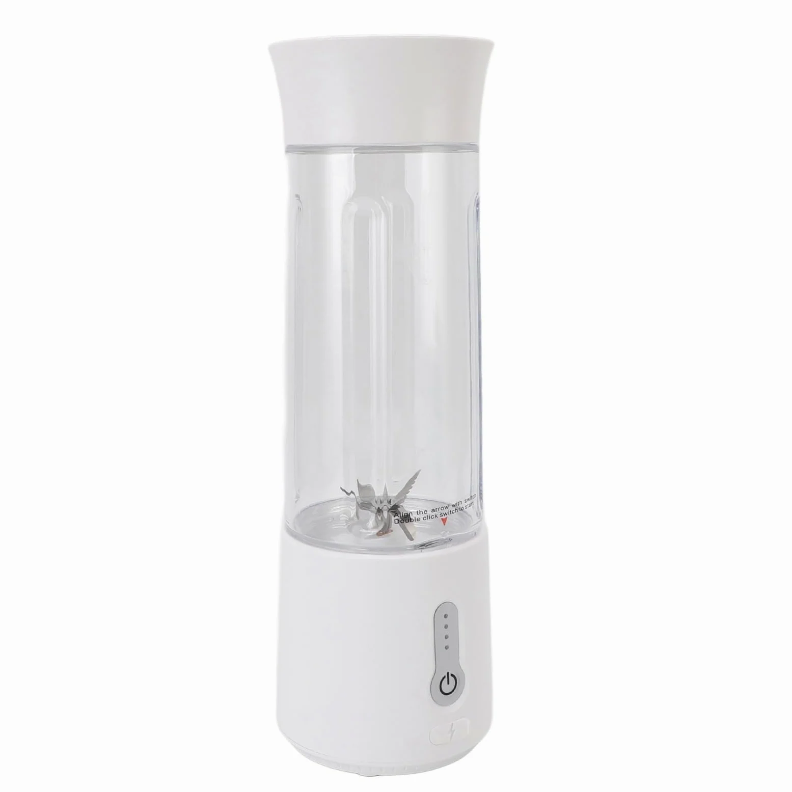 Licuadora Portátil, Recargable USB 500ml 6 Cuchillas 22000 RPM, para Batidora Batidora Batido De Proteínas con Luz Indicadora De Batería para Viajes Gimnasio Camping