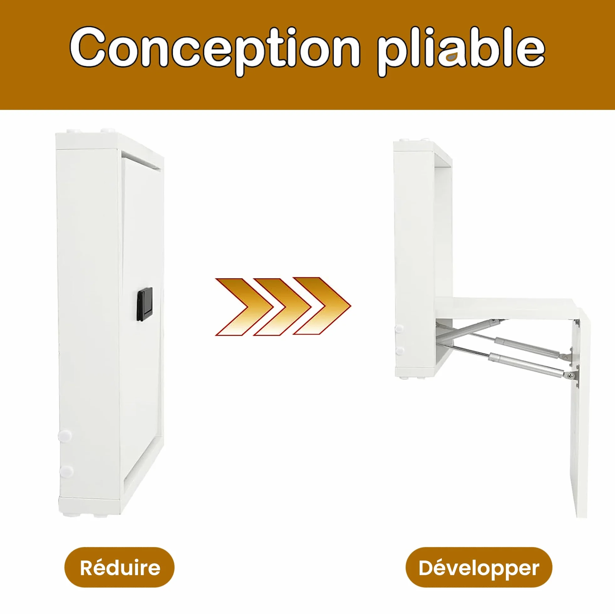 uyoyous Taburete plegable de pared para cambiar zapatos, banco de entrada, banco para salón, entrada, cuarto de baño