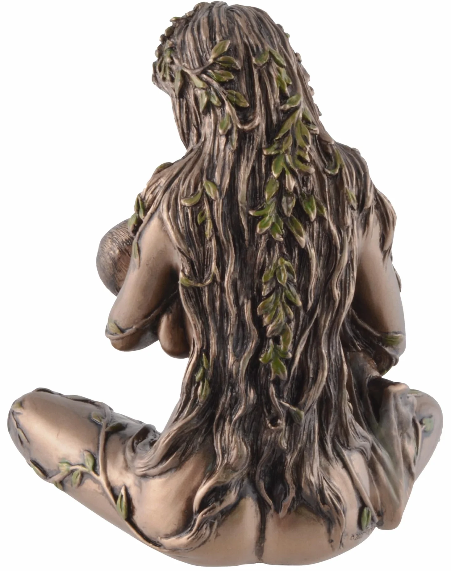 VOGLER Joh. Vogler GmbH Gaia - Figura de tierra con bebé en el pecho, color bronce