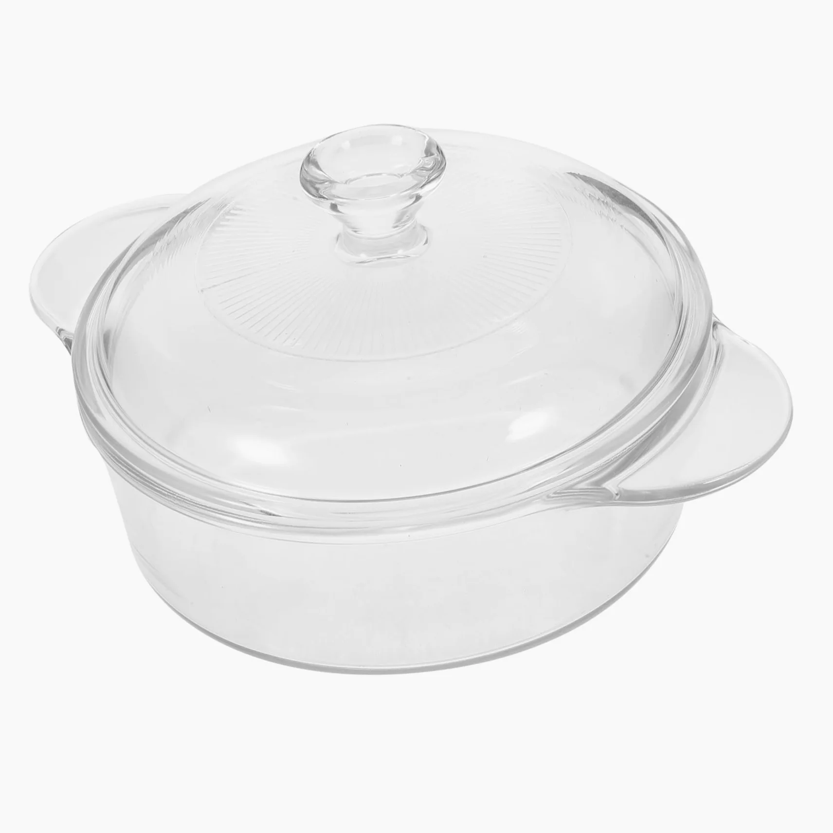 POPETPOP Bol de Vidrio Resistente al Calor con Tapa Tazón Transparente para Ensaladas Postres y Snacks Apto para Cocina Hogar y Oficina