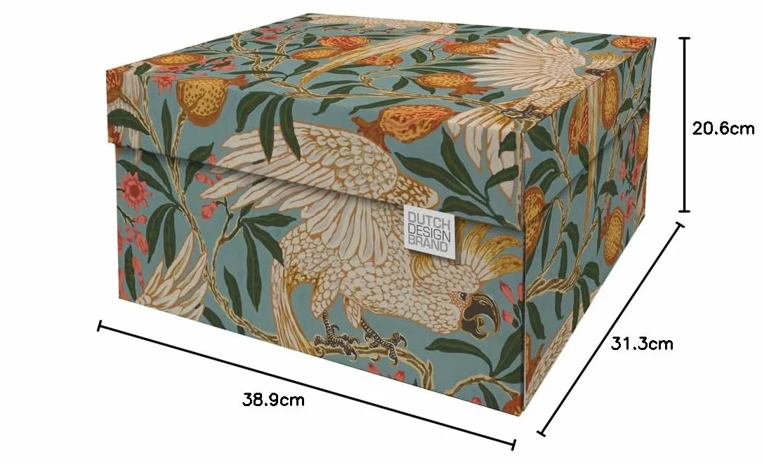 Cockatoo Pomegranate Caja de almacenamiento 39,5 x 32 x 21 cm