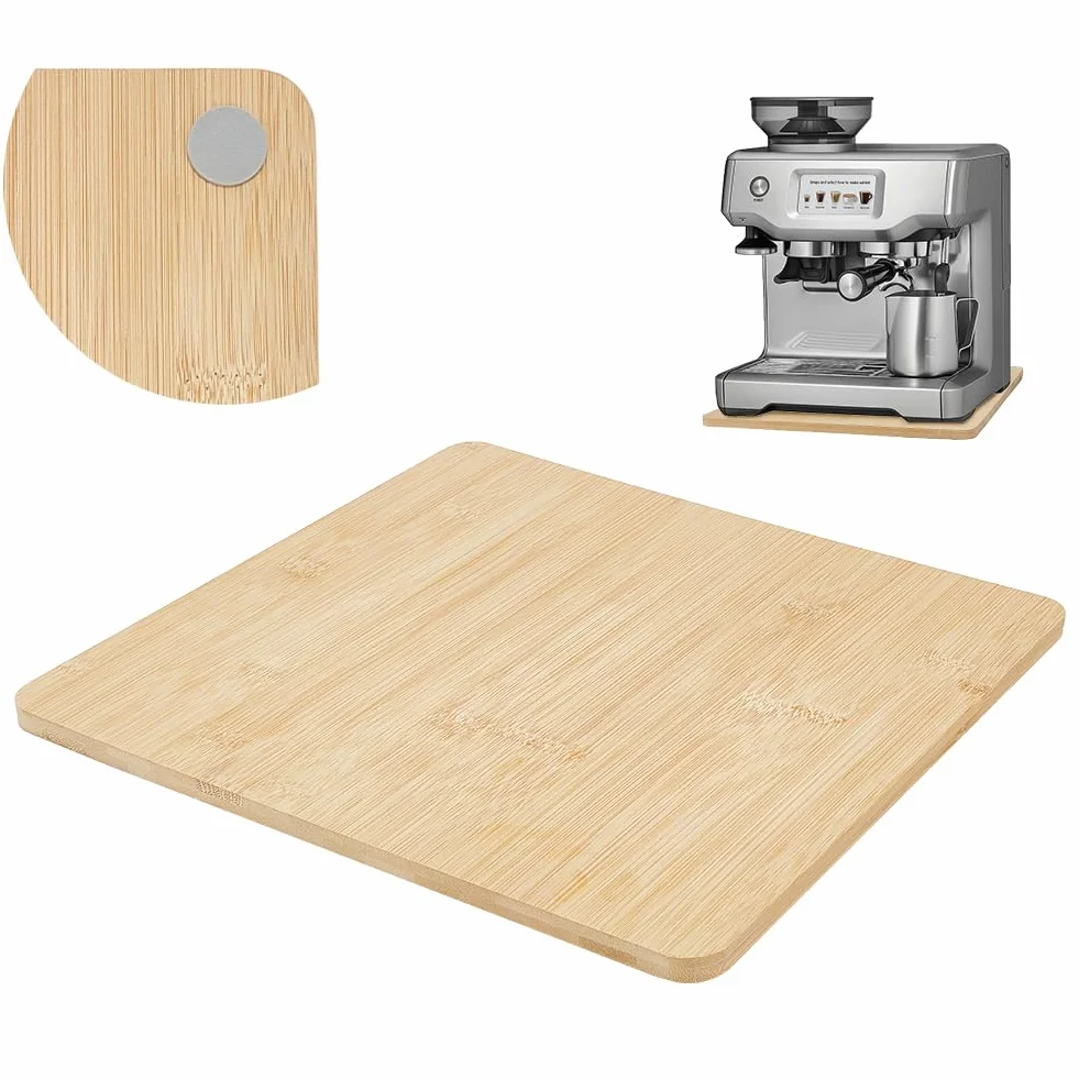 PH PandaHall Bandeja deslizante para máquina de café, bandeja para electrodomésticos de cocina con almohadillas de silicona antideslizantes para encimera de cocina y organización de cafetería, 32 x