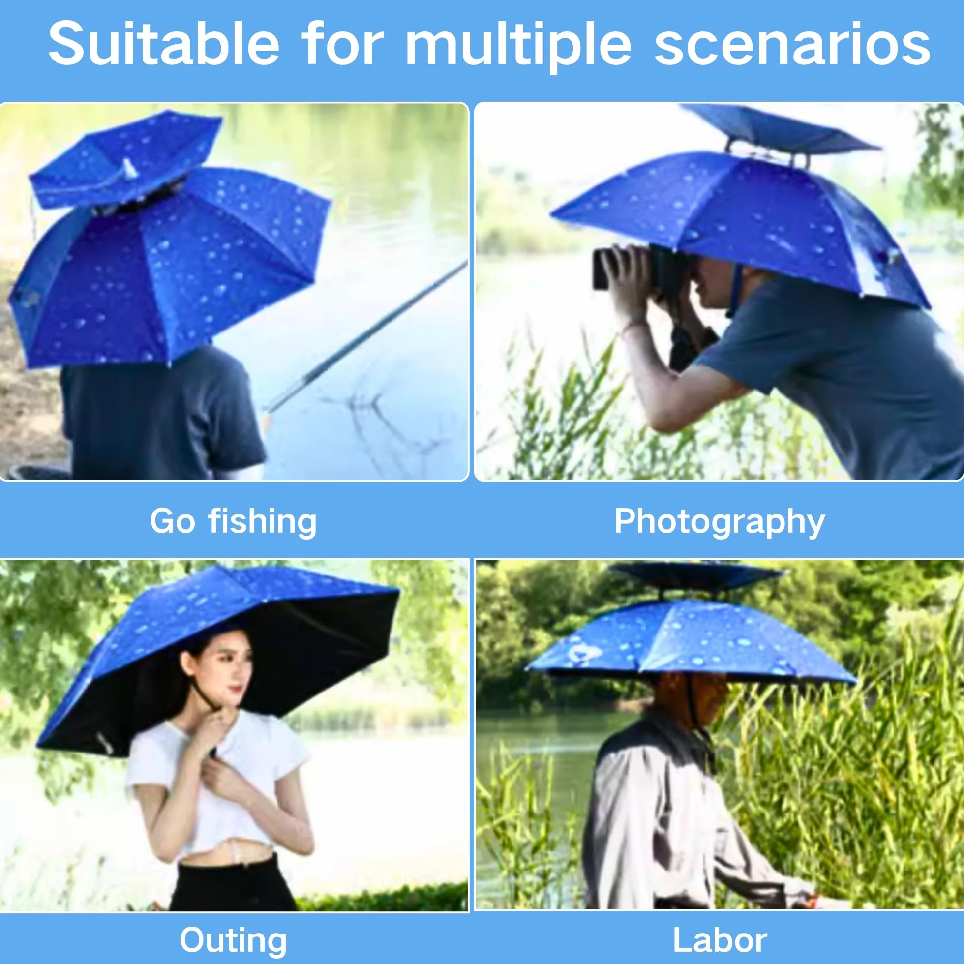 SUQ Paraguas Plegable para Pesca al Aire Libre