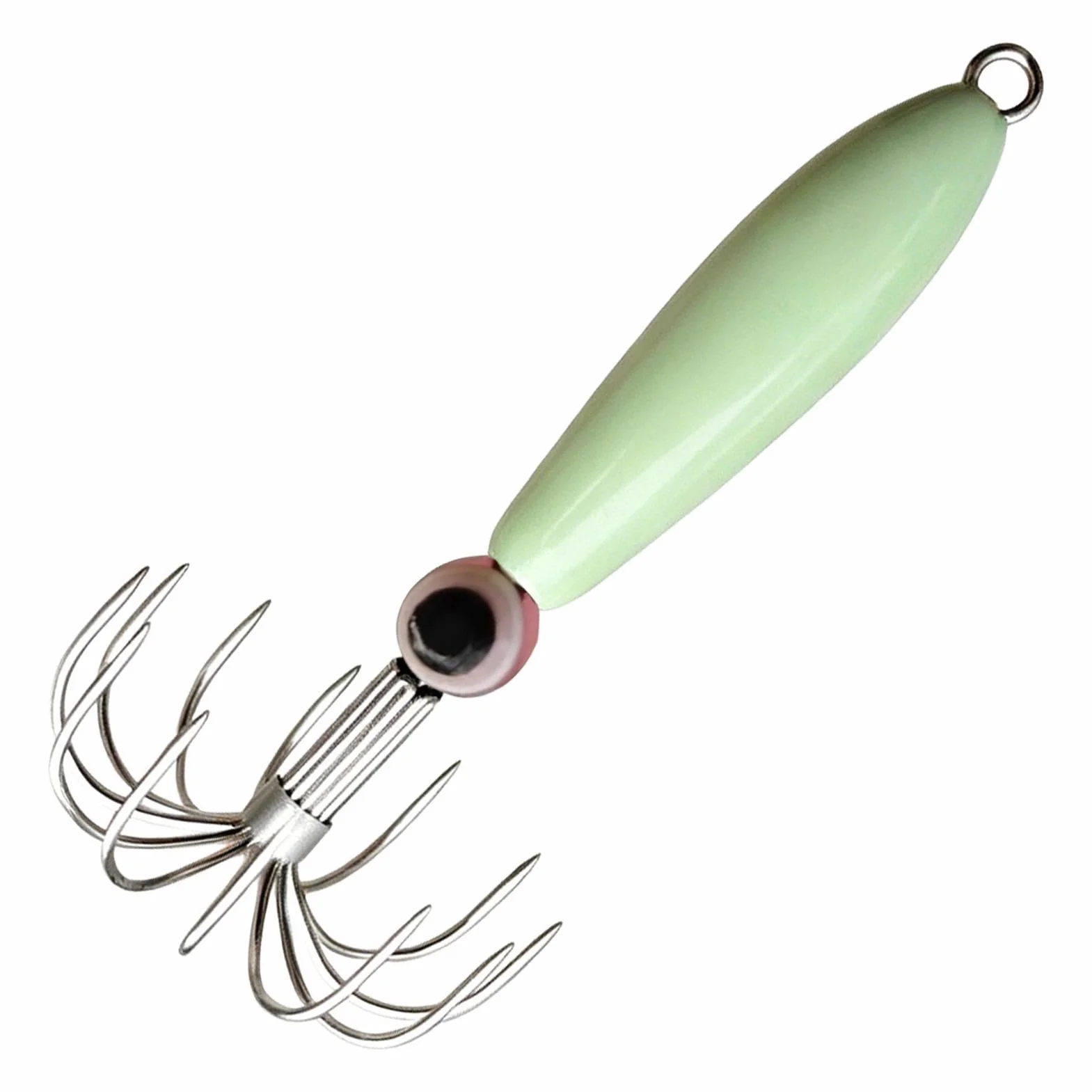 Poteras para Pesca En Agua Salada - Metal Fosforescente para Calamar, Sepia, Pulpo - Portátil Ligero Antifuga